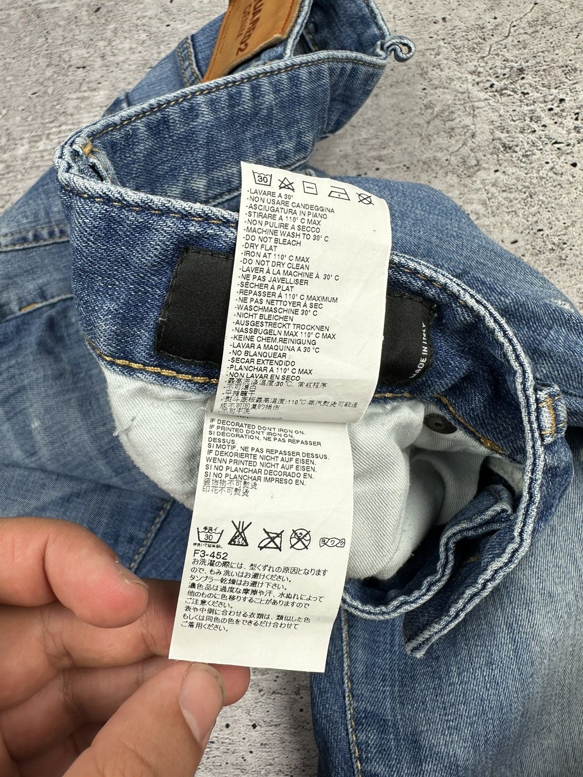 Dsquared2 Dsquared2 Cool Guy Distressed Denim Jeans Pants (A035) Size US 34 / EU 50 - 11 Thumbnail