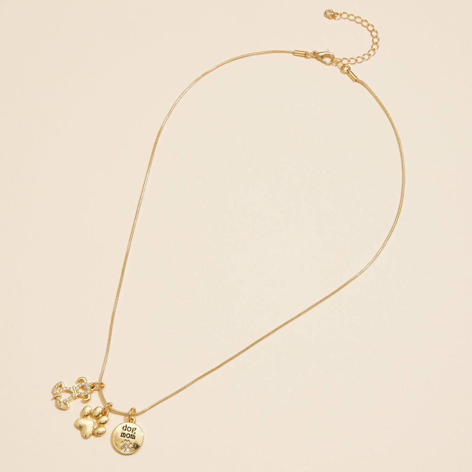 Other Gold Dipped 18K Dog Mom Charm Necklace Size ONE SIZE - 2 Thumbnail
