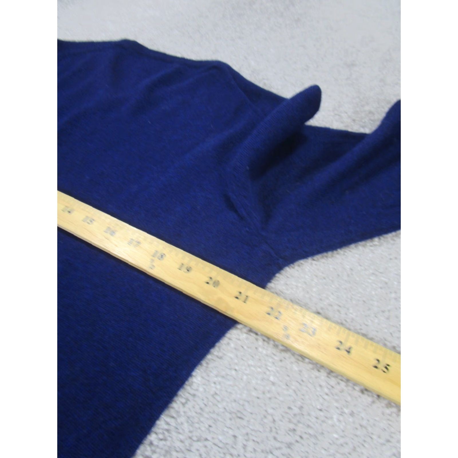 Vintage Cortefiel Sweater Mens Large V Neck Knit Wool Blend Blue Pullover Size US L / EU 52-54 / 3 - 5 Thumbnail