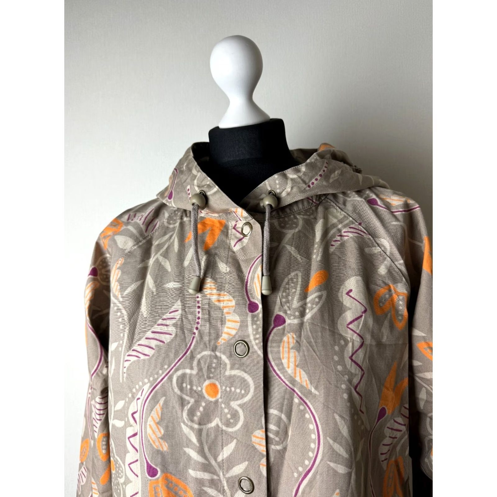 Vintage Gudrun Sjoden Jacket Coat Womens M Brown Cotton Coat Jacket Size M / US 6-8 / IT 42-44 - 2 Thumbnail