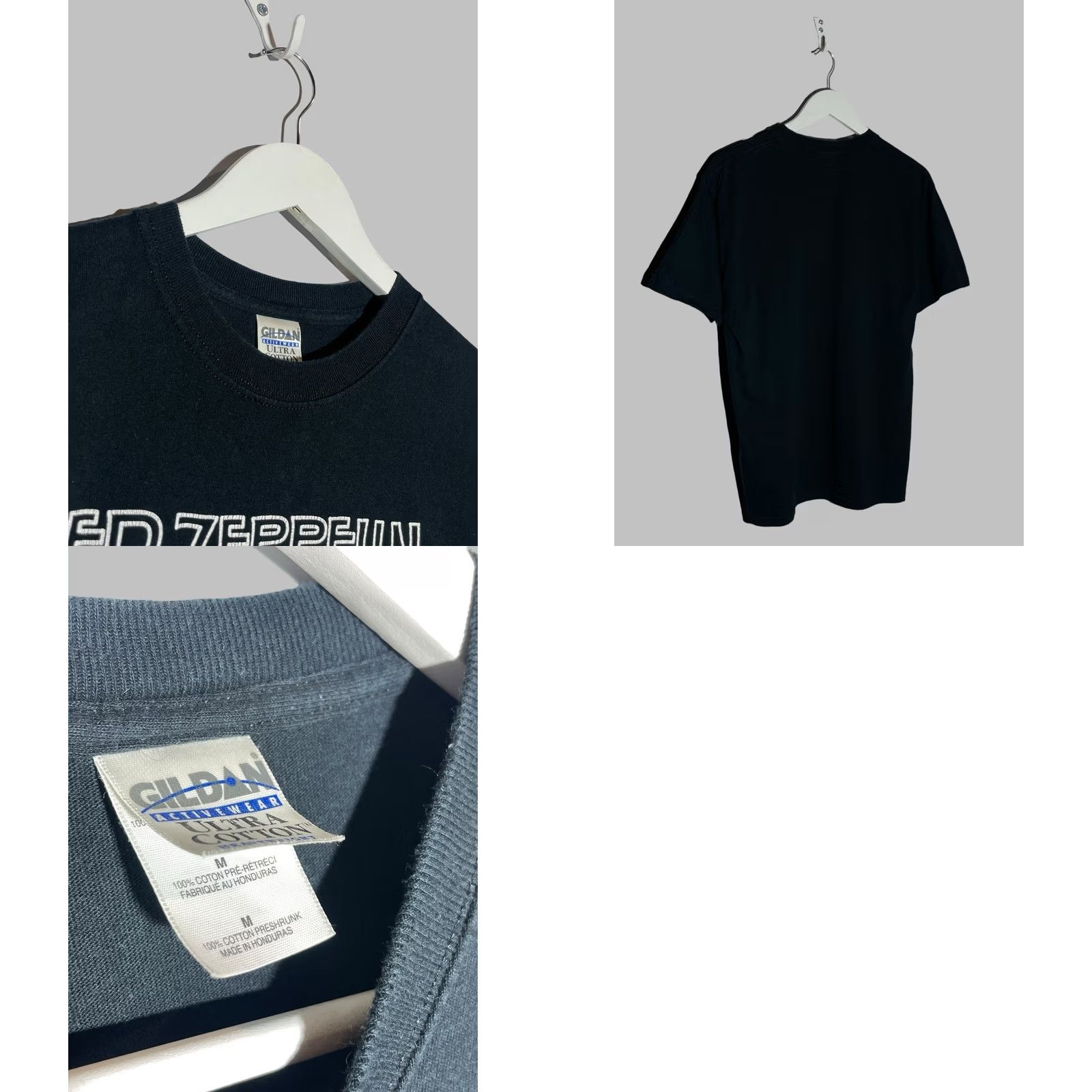 Gildan Led Zeppelin T-Shirt United States Of America 2000’s Black M Crew Neck Short Sleeve Vintage Logo Band Rock Mens Gildan Cotton Shirt Size US M / EU 48-50 / 2 - 8 Thumbnail