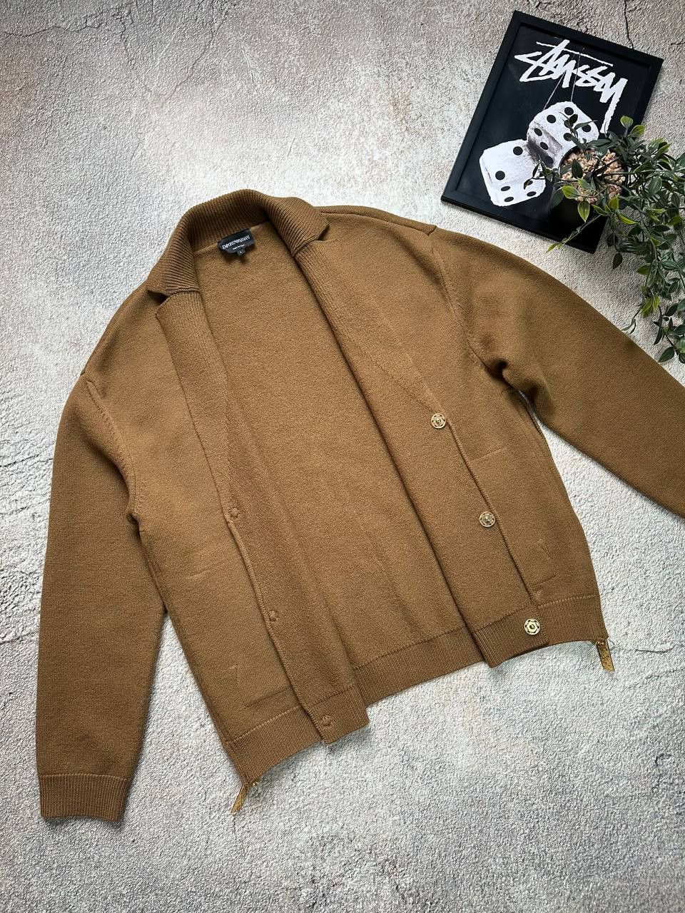 Emporio Armani cardigan jacket knite
