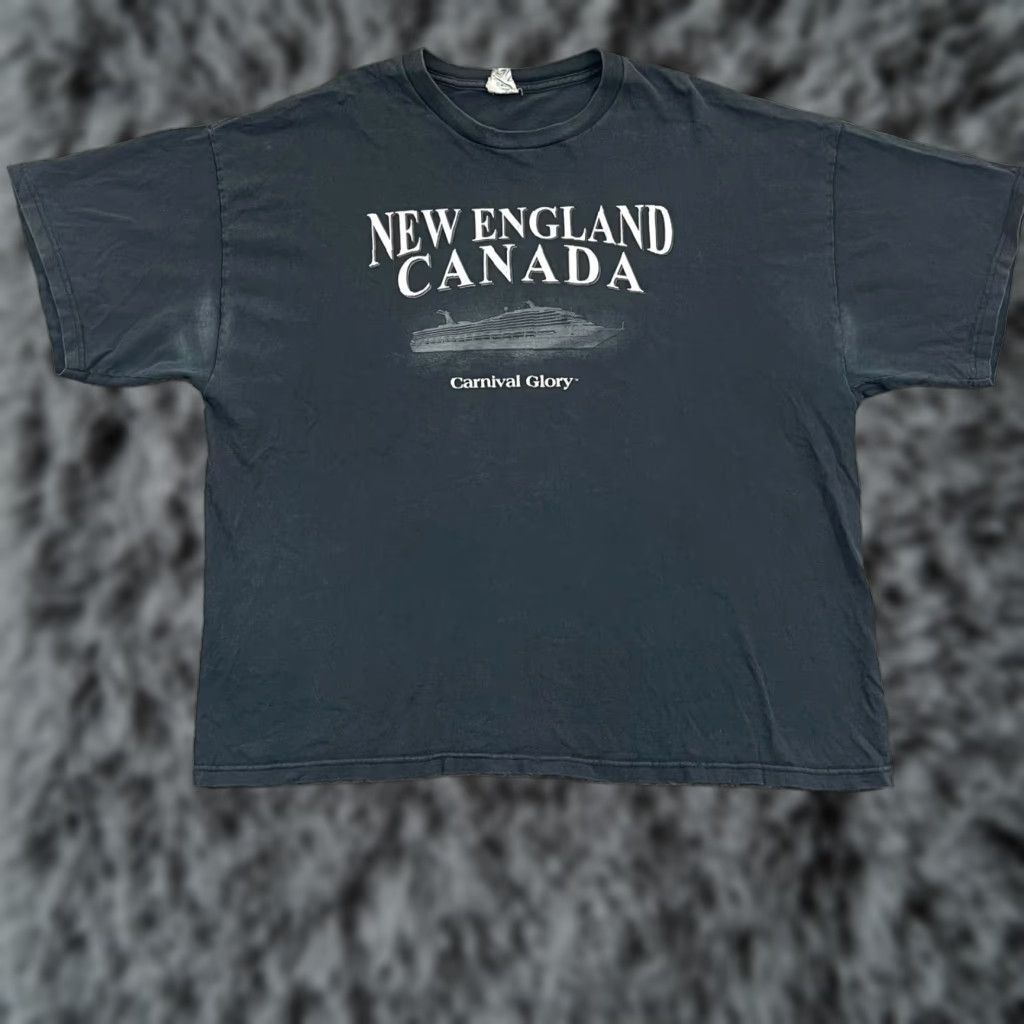 Gildan VINTAGE Canada Cruise Shirt Mens 2XL Travel New England 90s Graphic Short Sleeve Shirt Size US XXL / EU 58 / 5 - 1 Thumbnail