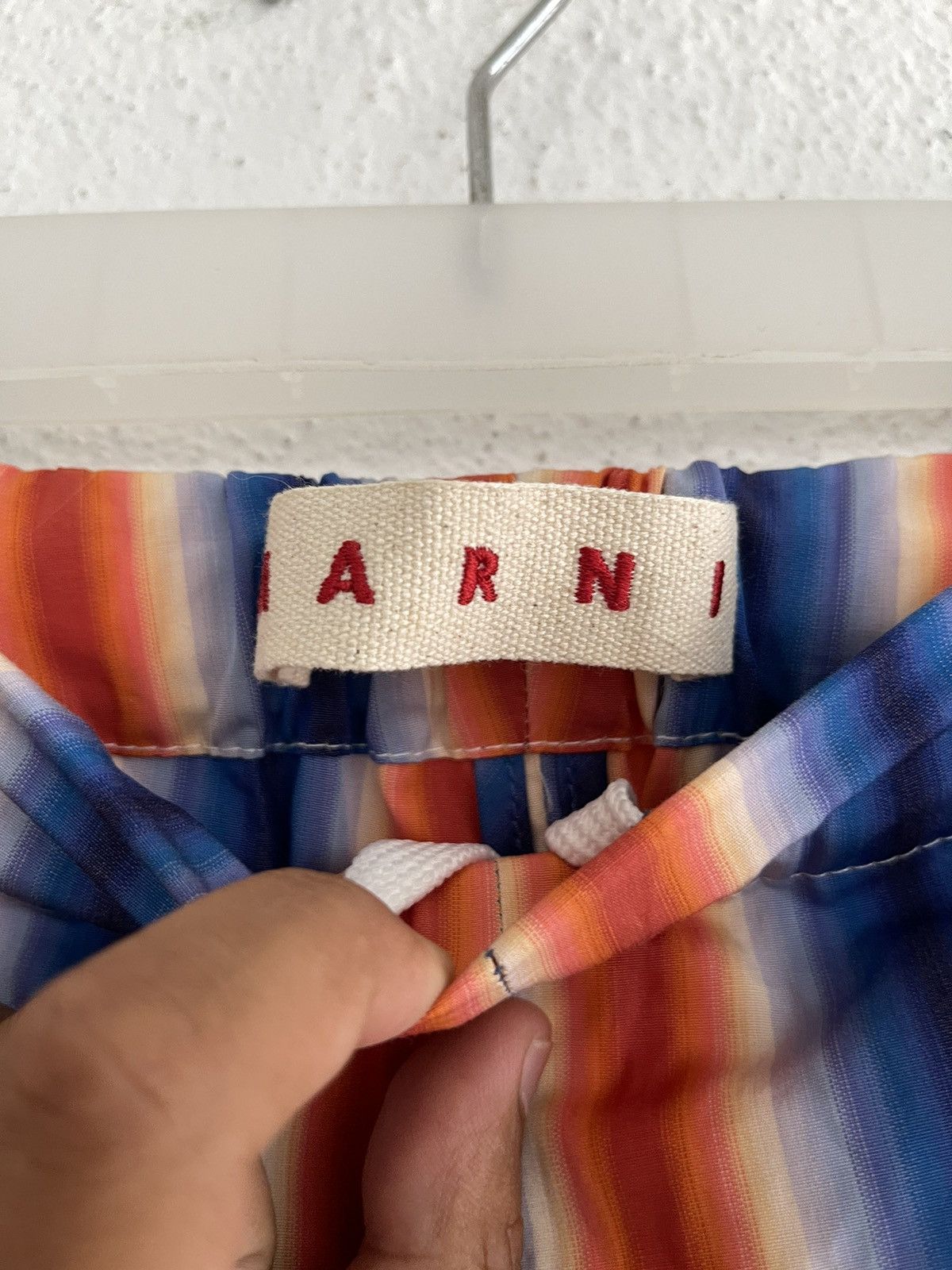 Marni Marni Bold Striped Cotton Cropped Capris Stretchable Trouser Size 22" - 4 Thumbnail