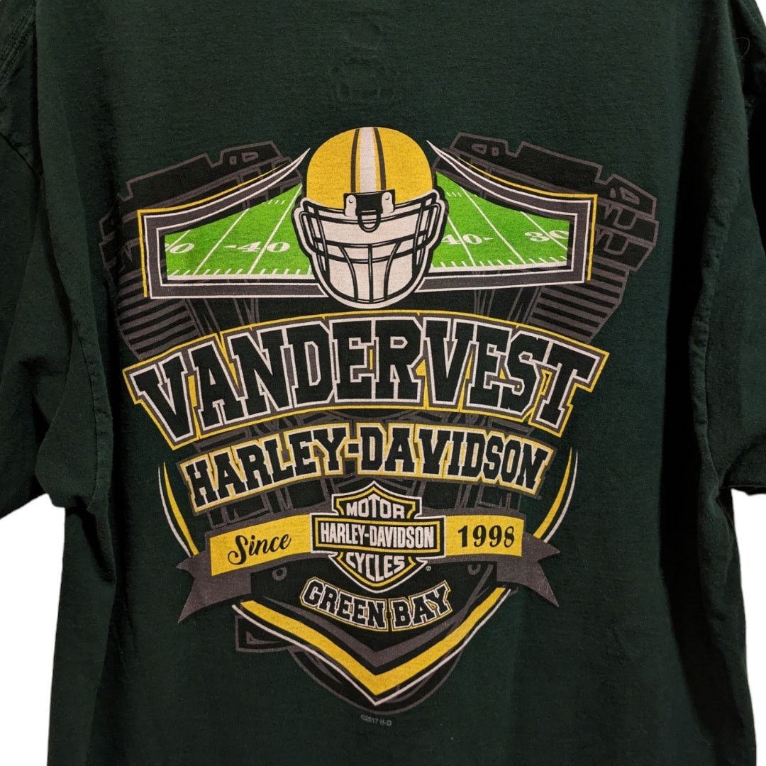 Harley Davidson Green Bay Harley Davidson 03 NFL Jersey Style T-Shirt XL Size US XL / EU 56 / 4 - 4 Thumbnail