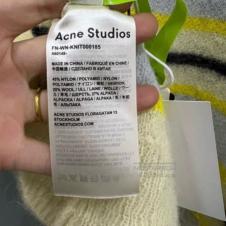 Acne Studios Acne Studios Striped Crew Neck Knit Sweater Size US XS / EU 42 / 0 - 4 Thumbnail