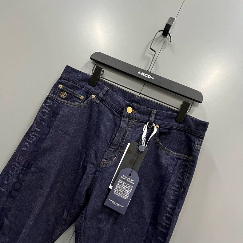 Louis Vuitton Louis Vuitton Side logo print jeans 2502-Nextarrow Size US 34 / EU 50 - 3 Thumbnail
