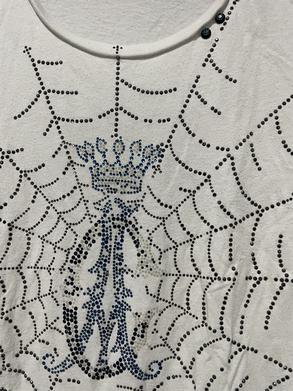 Christian Audigier × Ed Hardy × Vintage Vintage Y2K Cristian Audidier Dress Rhinestones Style Logo Size L / US 10 / IT 46 - 3 Thumbnail