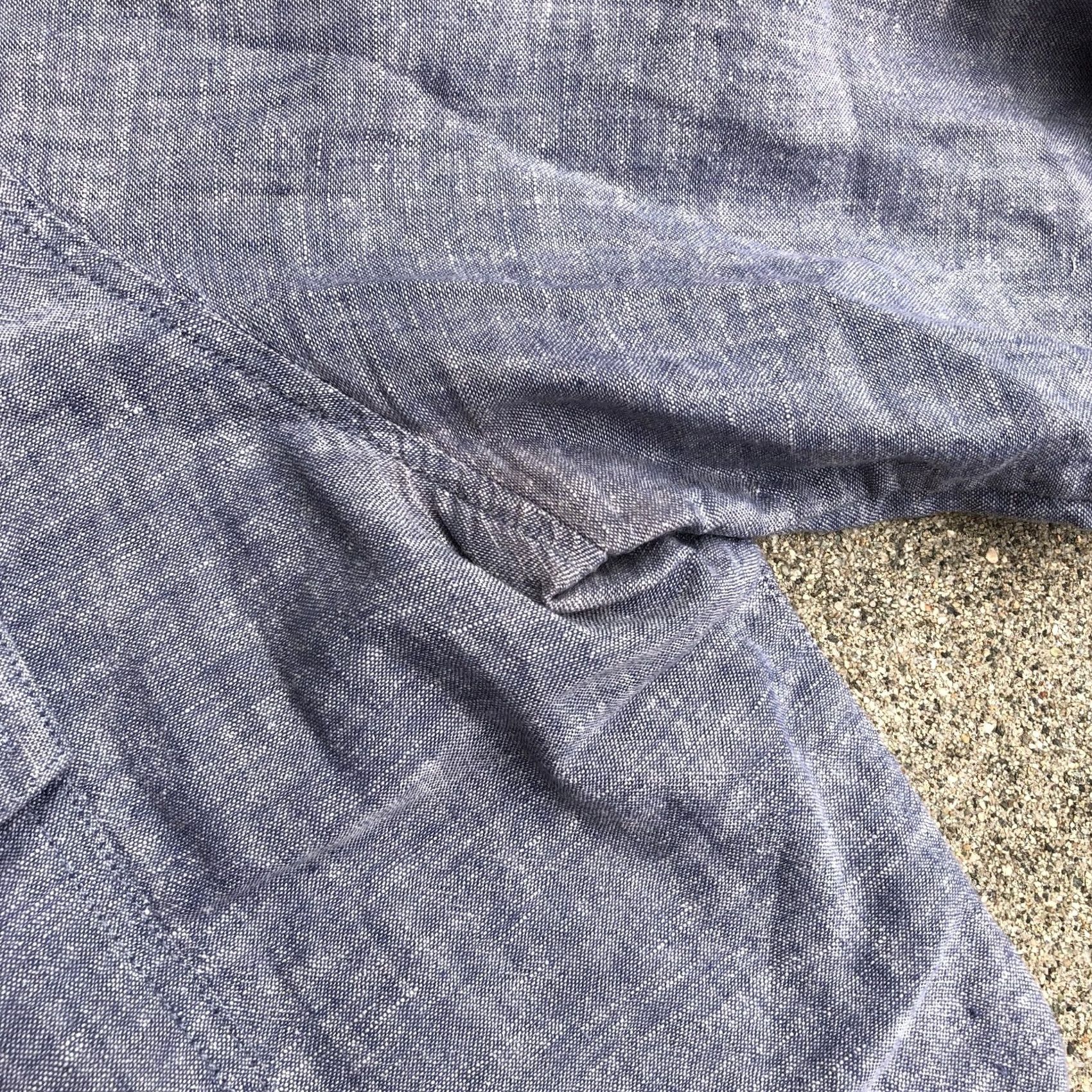 Patagonia PATAGONIA Hemp Button Up Shirt Dress Women's MEDIUM Blue Long Sleeve Collar Shirt Dress Women MEDIUM Blue Hemp/Cotton N/A 90s Size M / US 6-8 / IT 42-44 - 3 Thumbnail