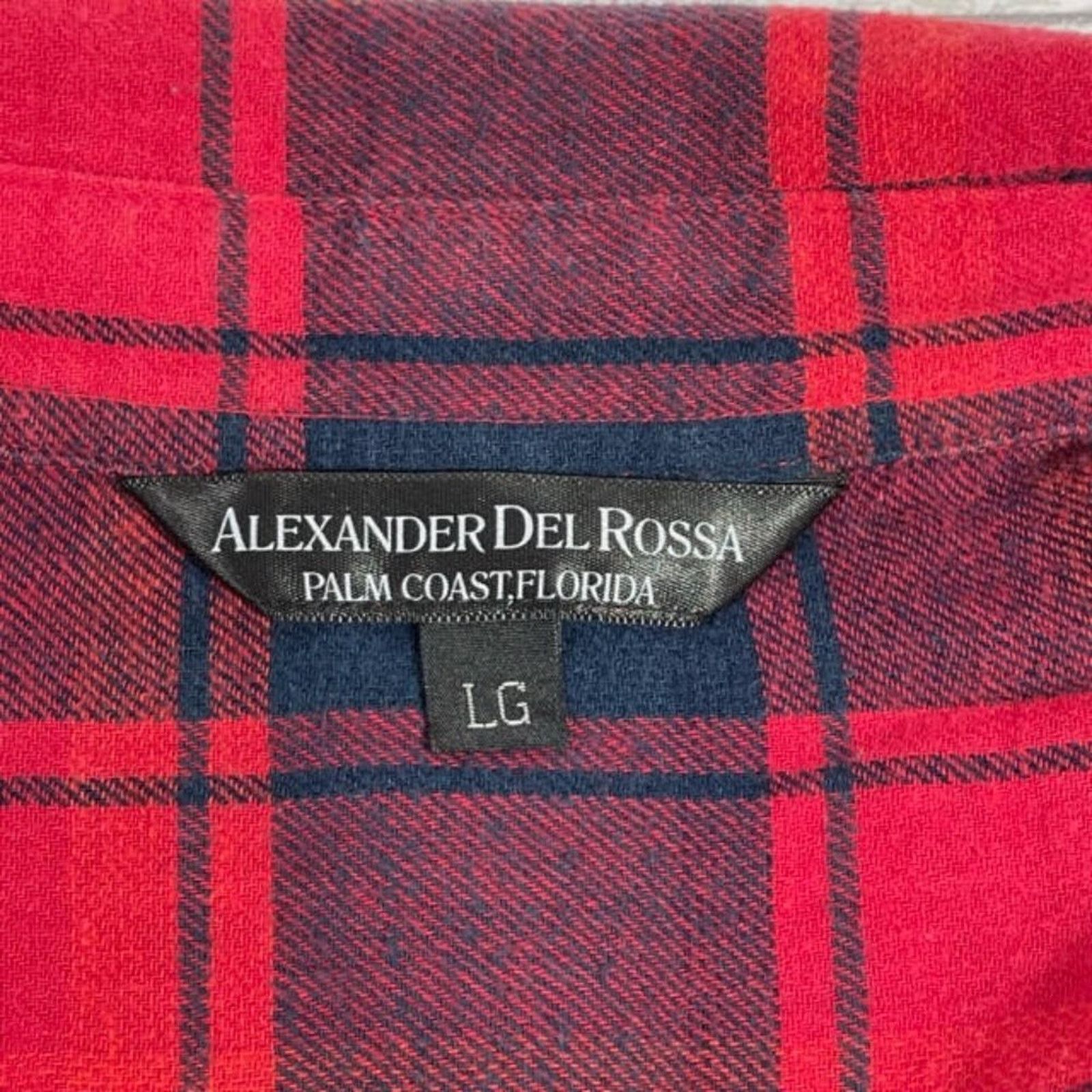 Other Alexander Del Rossa Red Plaid Flannel Shirt Size Large Size US L / EU 52-54 / 3 - 5 Thumbnail