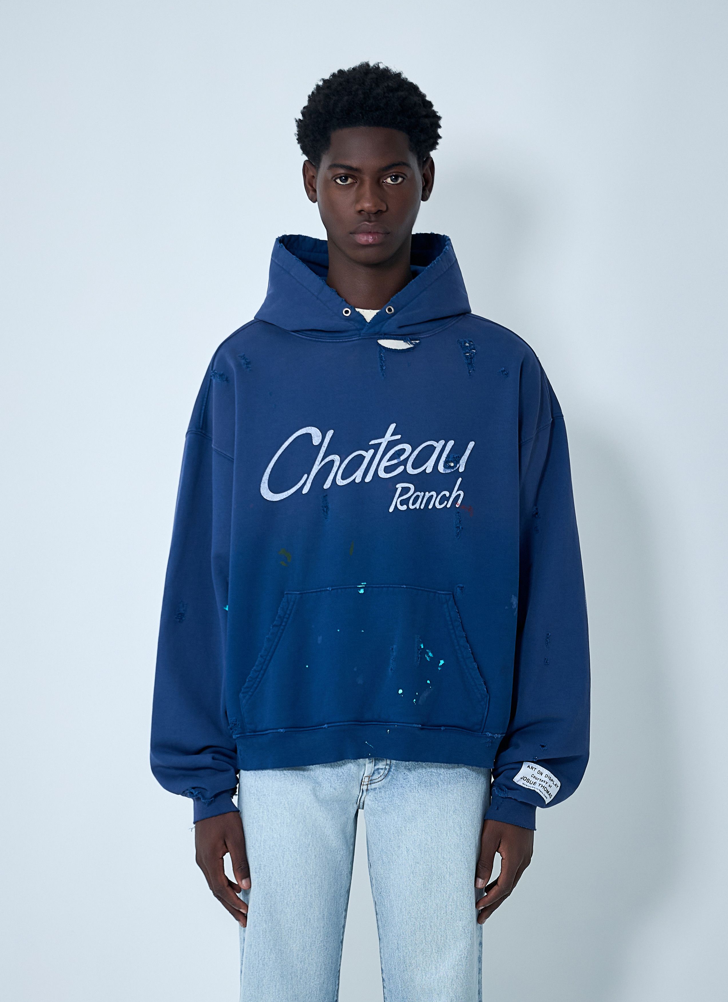 Gallery Dept. Distressed Chateau Raunch Hooded Sweatshirt Size US L / EU 52-54 / 3 - 1 Thumbnail
