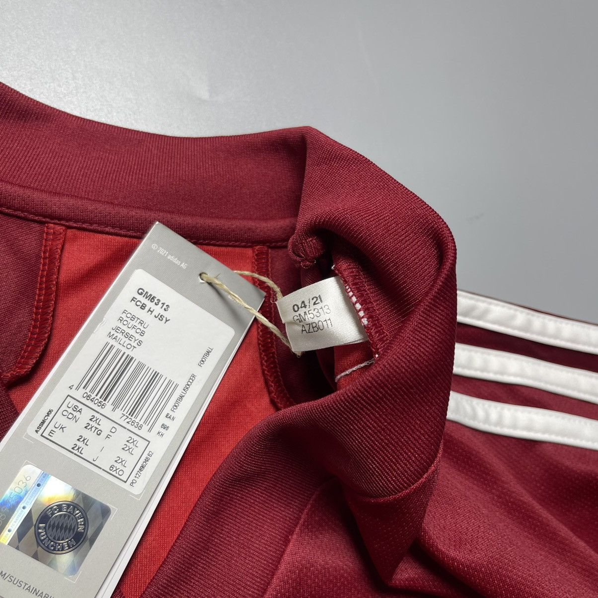 Adidas BAYERN ADIDAS 2021/2022 FOOTBALL SOCCER HOME JERSEY Size US XXL / EU 58 / 5 - 4 Thumbnail