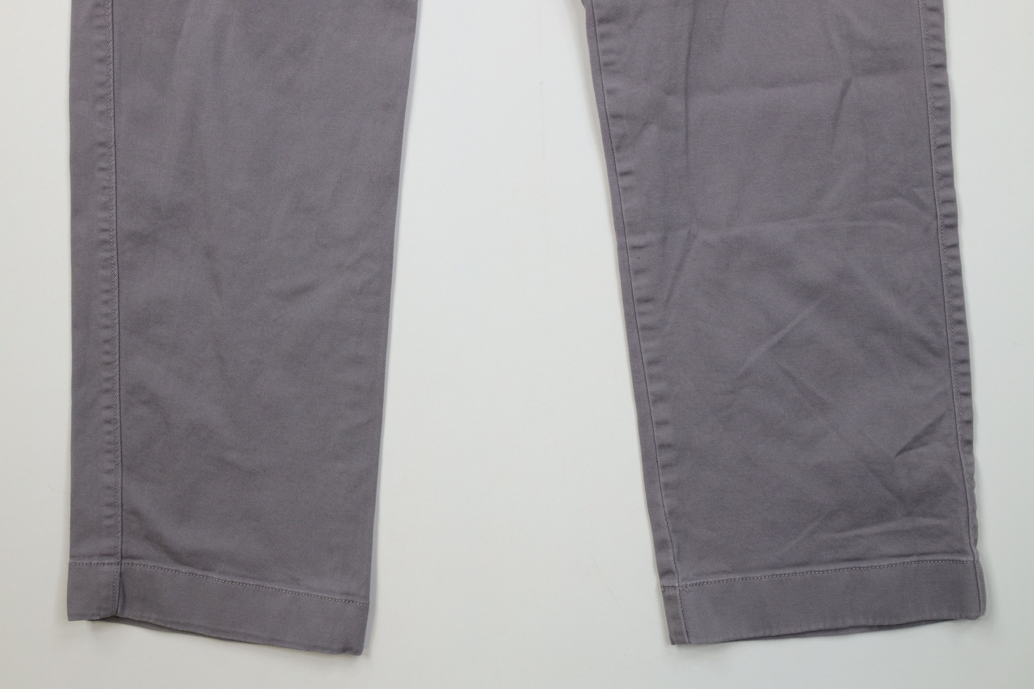 J.Crew J Crew Faded Flex Straight Leg Chino Pants Trousers Gray Size US 33 - 4 Thumbnail