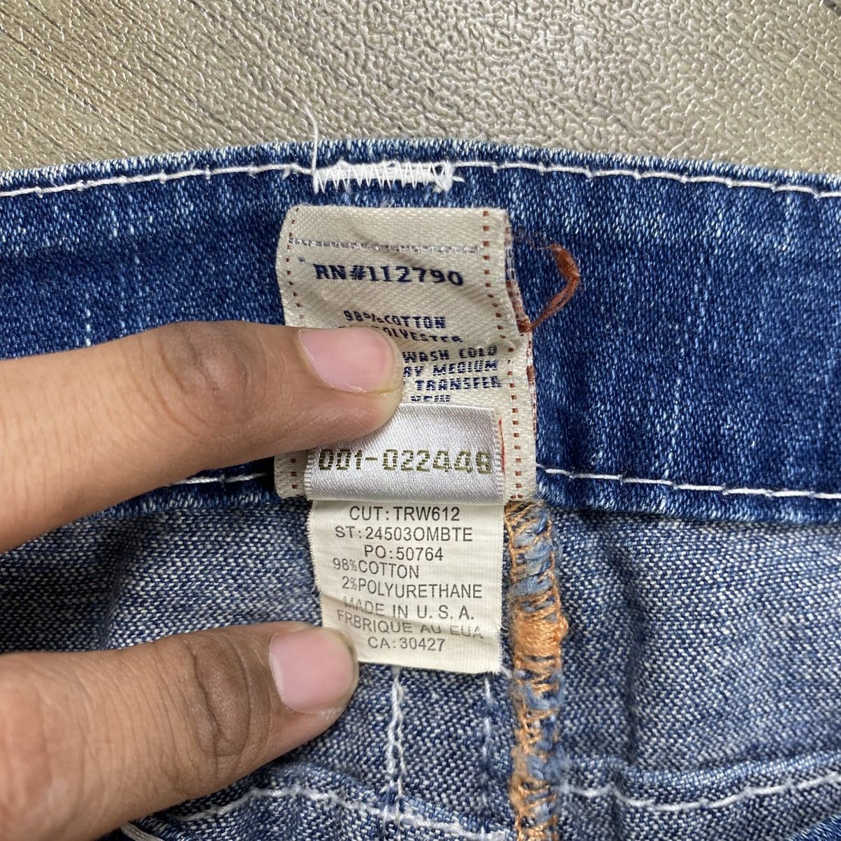 True Religion Vintage True Religion Billy Super T Distressed Flared Jeans Size US 32 / EU 48 - 8 Thumbnail