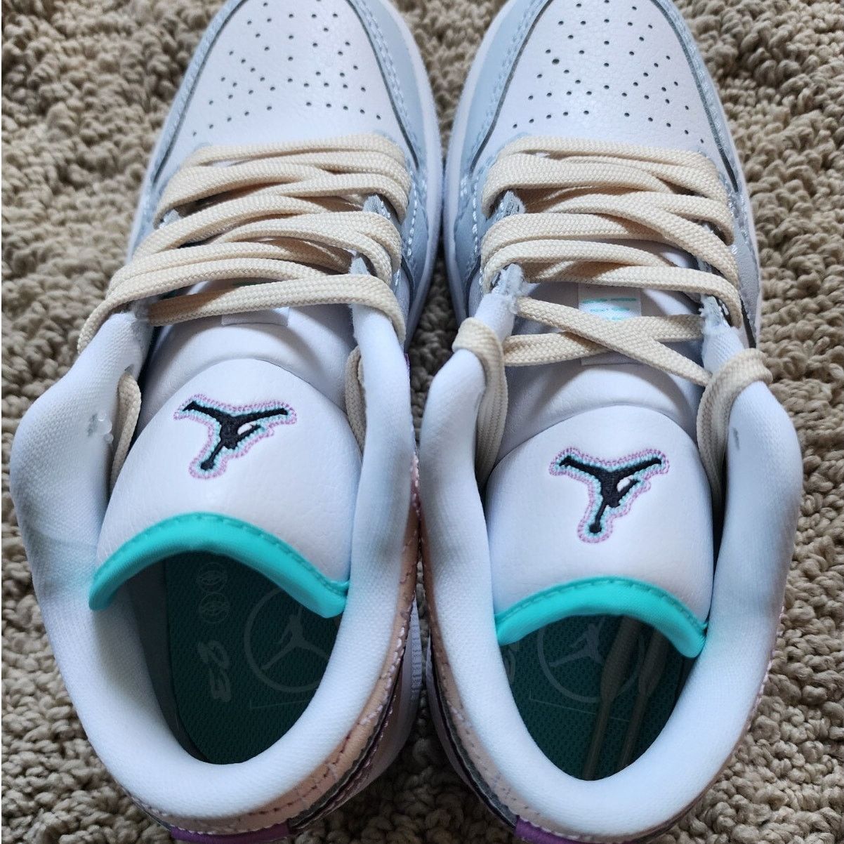 Jordan Brand Wmns Jordan 1 Low Multi-Color Sashiko Brand New Sz 5.5 Size US 5.5 / IT 35.5 - 5 Thumbnail