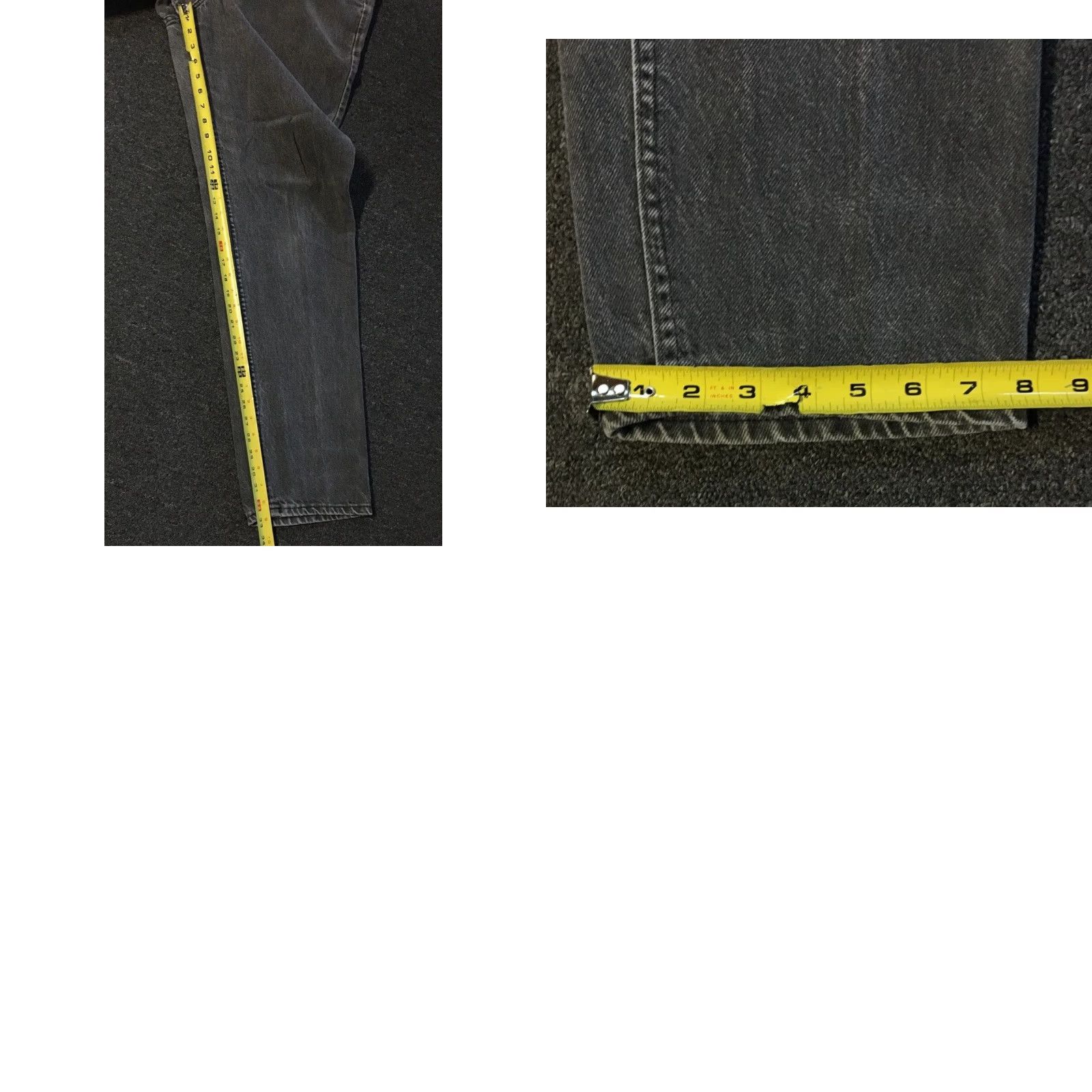 Lee VINTAGE Lee Jeans Distressed 80s 90s Gray 34 Men Inseam 33 Trucker Cowboy Punk Grunge USA Casual Straight) Size US 34 / EU 50 - 9 Thumbnail