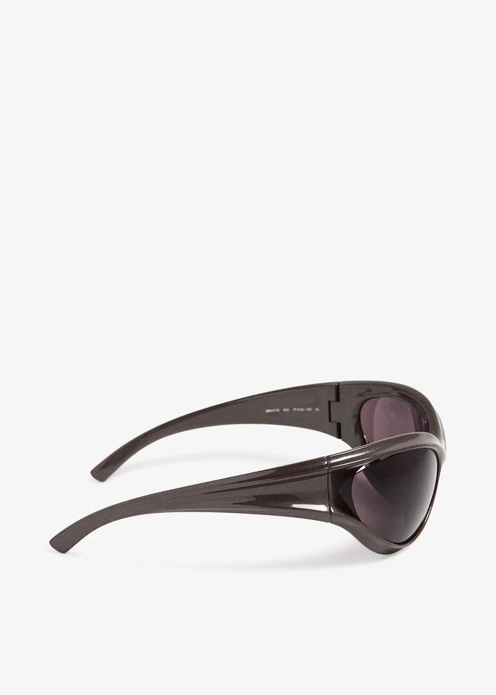 Balenciaga o1tr1nto1125 Size: OS / Dynamo Round Sunglasses Metallic Mud Size ONE SIZE - 3 Thumbnail