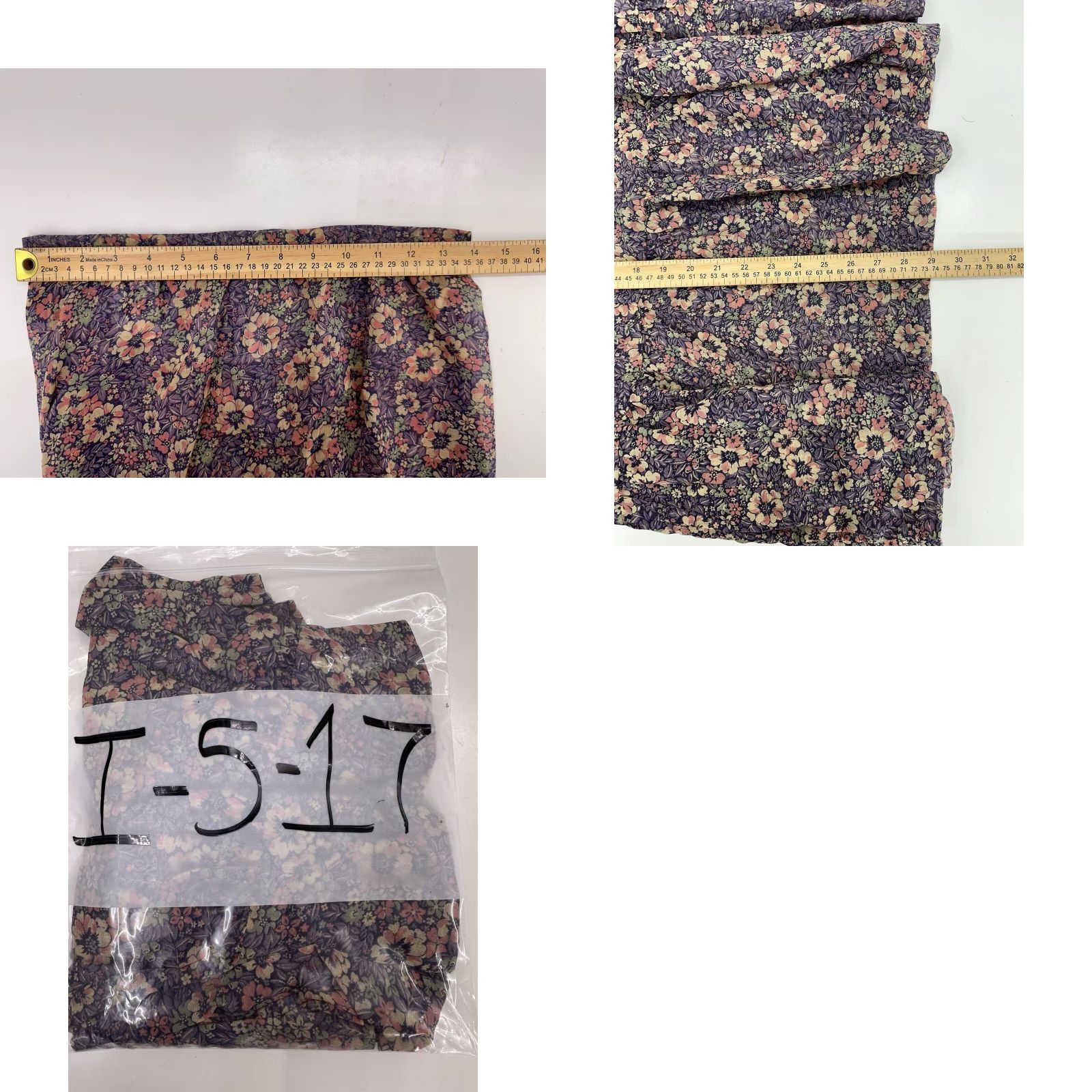 Vintage VINTAGE Jody T of California Womens Skirt Midi Purple Floral 13 Size 13 Cotton Polyester Buttons Zipper Pockets 80s 90s Beach Womens Size 34" / US 12 / IT 48 - 8 Thumbnail
