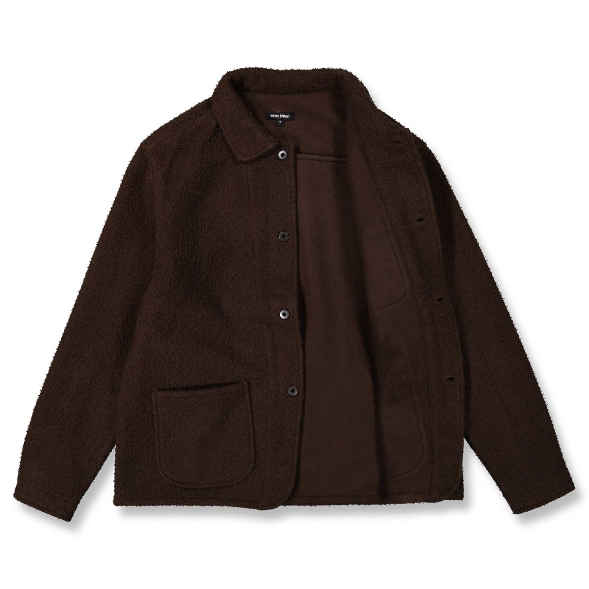 Evan Kinori Evan Kinori Three Pocket Jacket Brown Casentino Wool Small Size US S / EU 44-46 / 1 - 1 Thumbnail