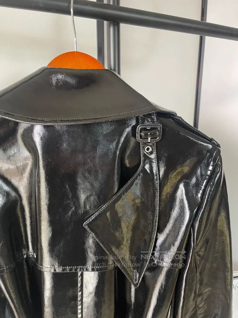 Saint Laurent Paris Saint Laurent Paris Patent leather trench coat Size XS / US 0-2 / IT 36-38 - 8 Thumbnail