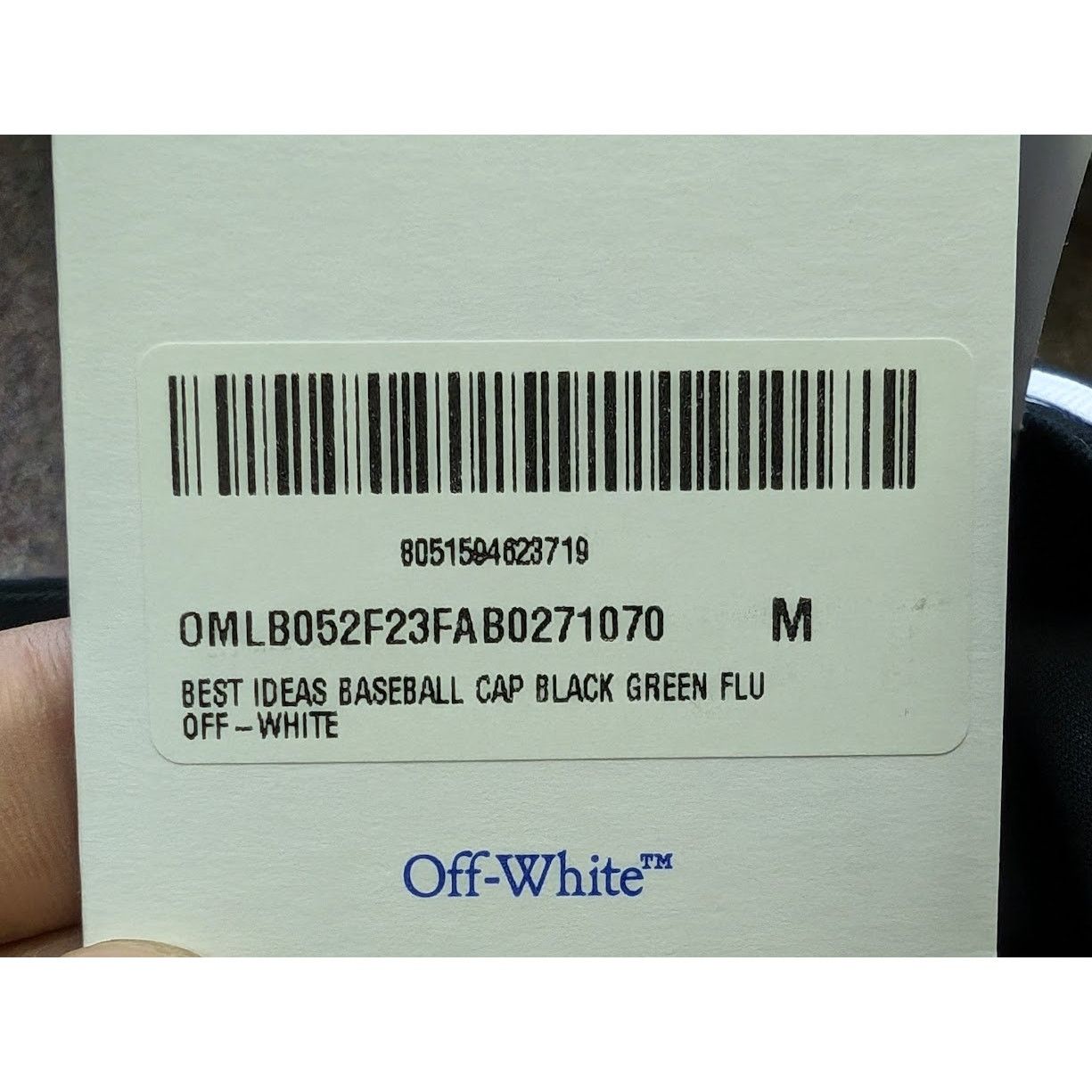 Off-White o1rshd1 Size / M Best Ideas Baseball Cap/Hat Black/Green Size ONE SIZE - 23 Thumbnail