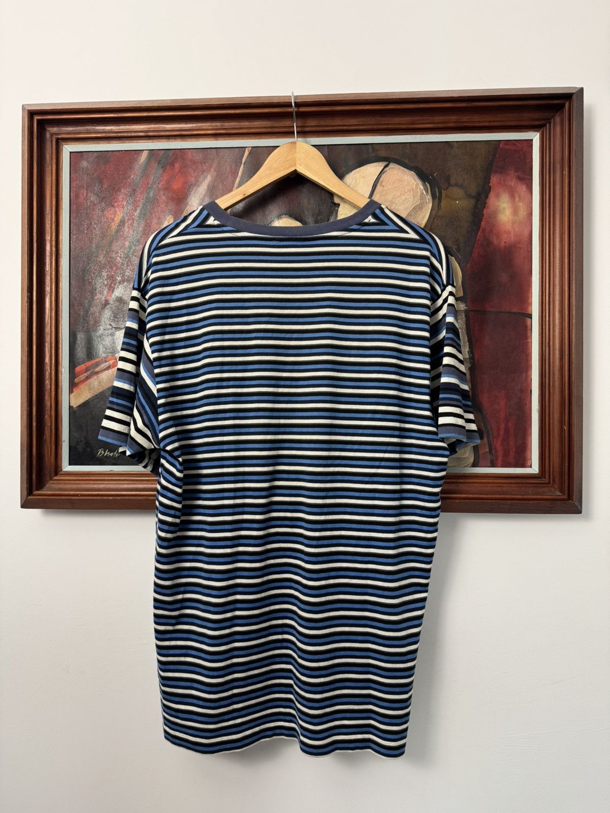Acne Studios Acne Studios Fairview Face Mini Logo Casual Stripes Tee Size US M / EU 48-50 / 2 - 3 Thumbnail