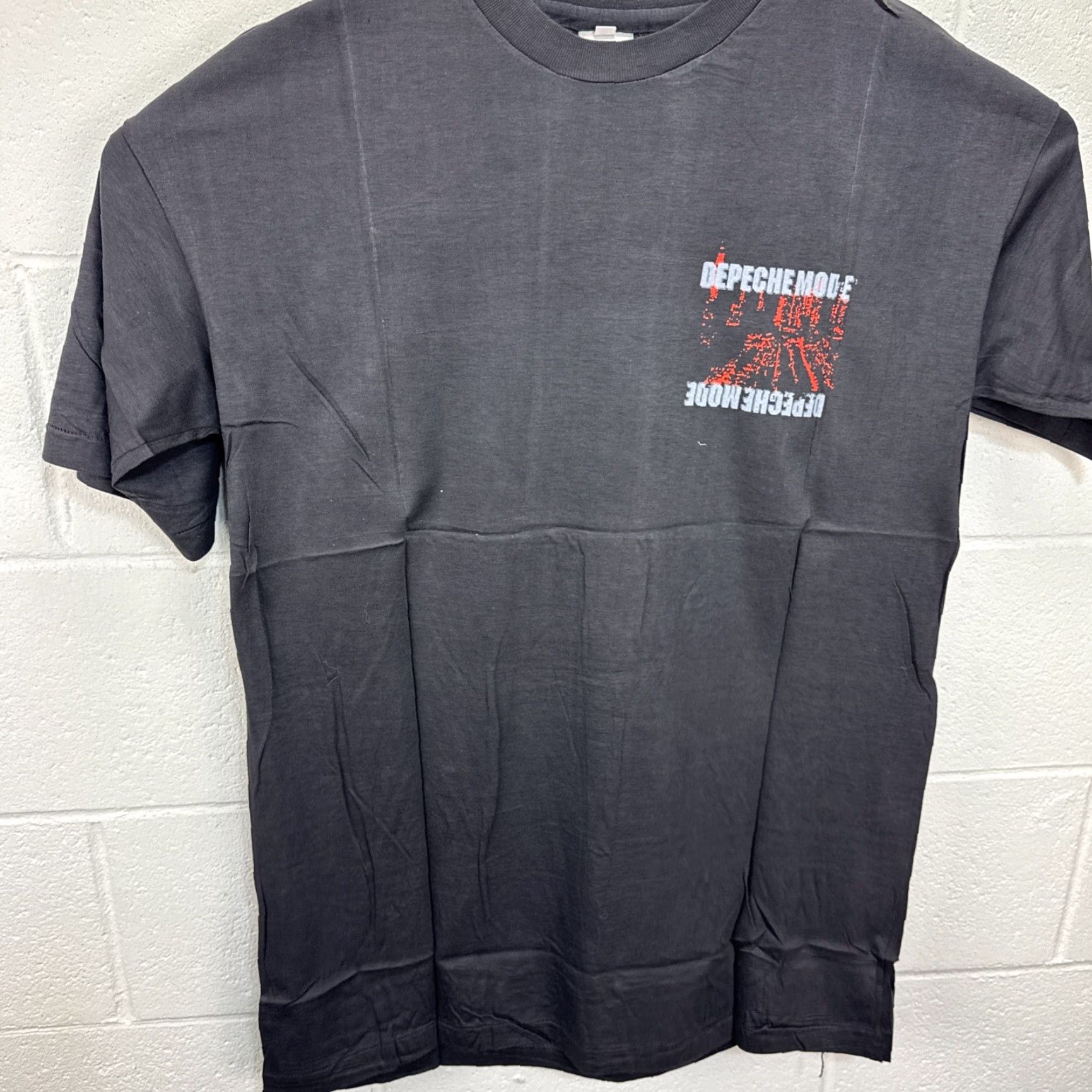 Vintage VINTAGE Depeche Mode T Shirt XL 80s Tour Deadstock Rare Take Time Black Cotton Unisex Graphic Tee 1980s Mens Womens Size US XL / EU 56 / 4 - 5 Thumbnail