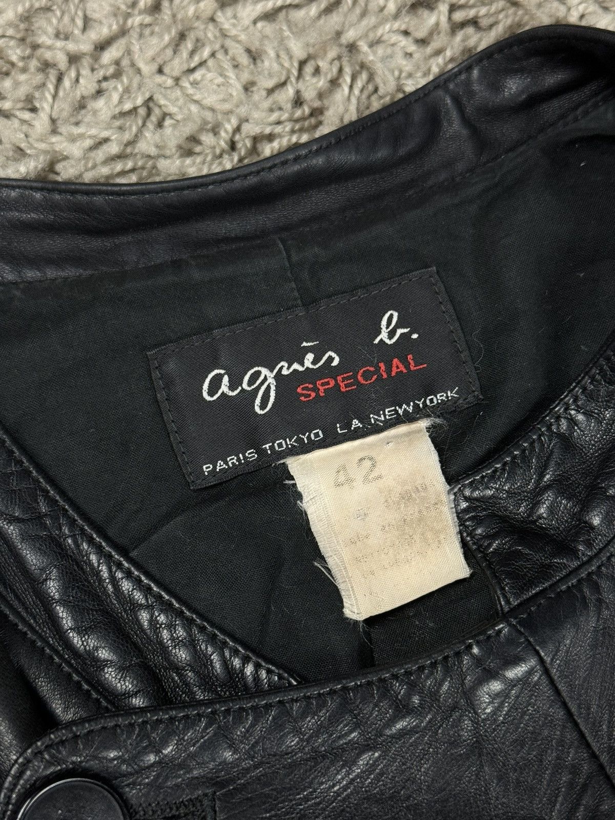 agnes b. Leather jacket Agnes B. Paris original luxury rare item Size M / US 6-8 / IT 42-44 - 2 Thumbnail