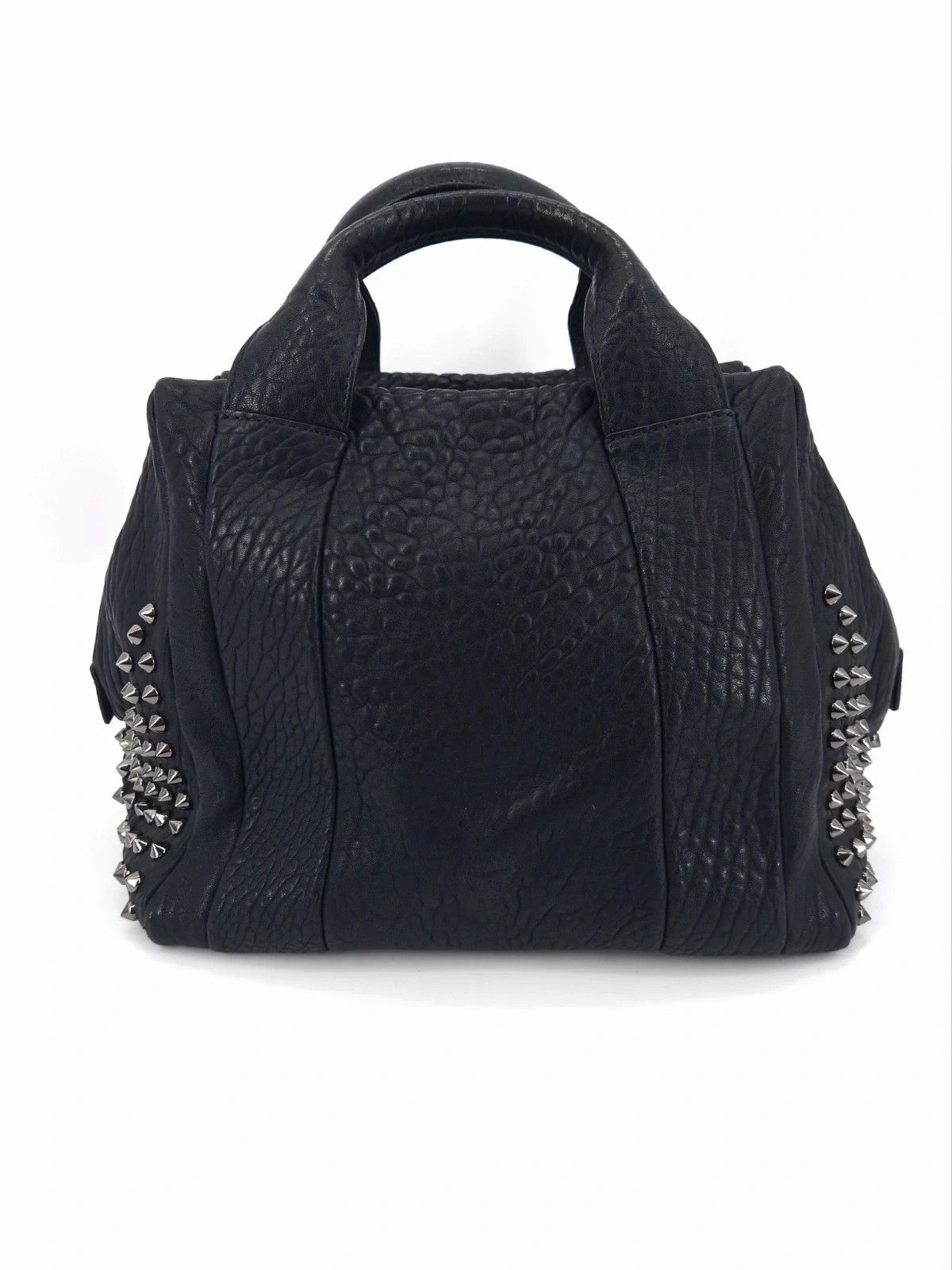 MCM MCM Keana Spike Studded Black Leather Satche Size ONE SIZE - 1 Thumbnail
