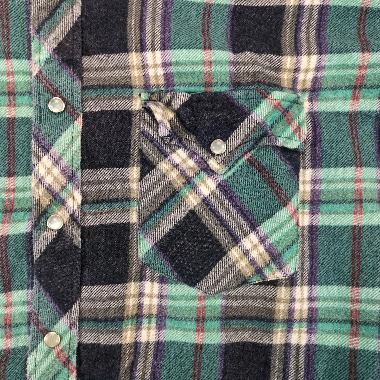 Vintage GFC Trading Co Plaid Flannel Pearl Snap Shirt Men's XL Size US XL / EU 56 / 4 - 10 Thumbnail