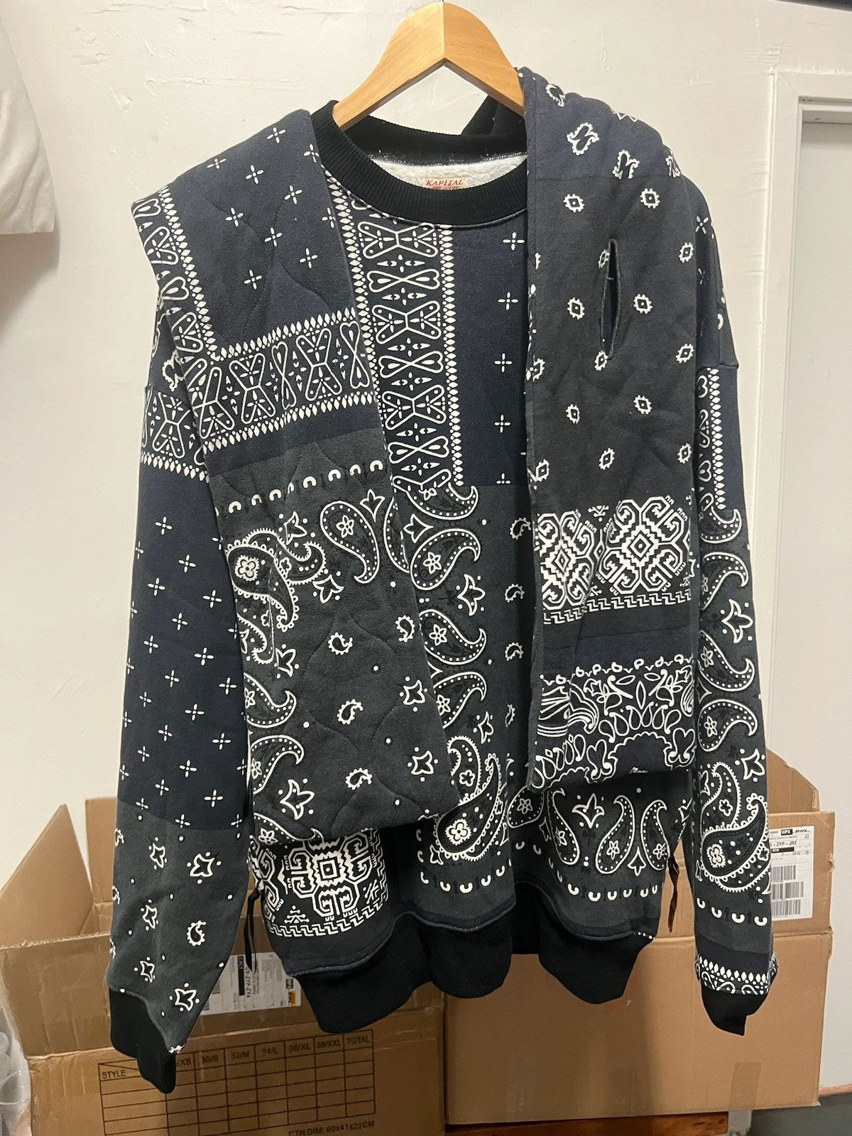 Kapital Bandana hoodie with hoodie scarf Size US L / EU 52-54 / 3 - 2 Thumbnail