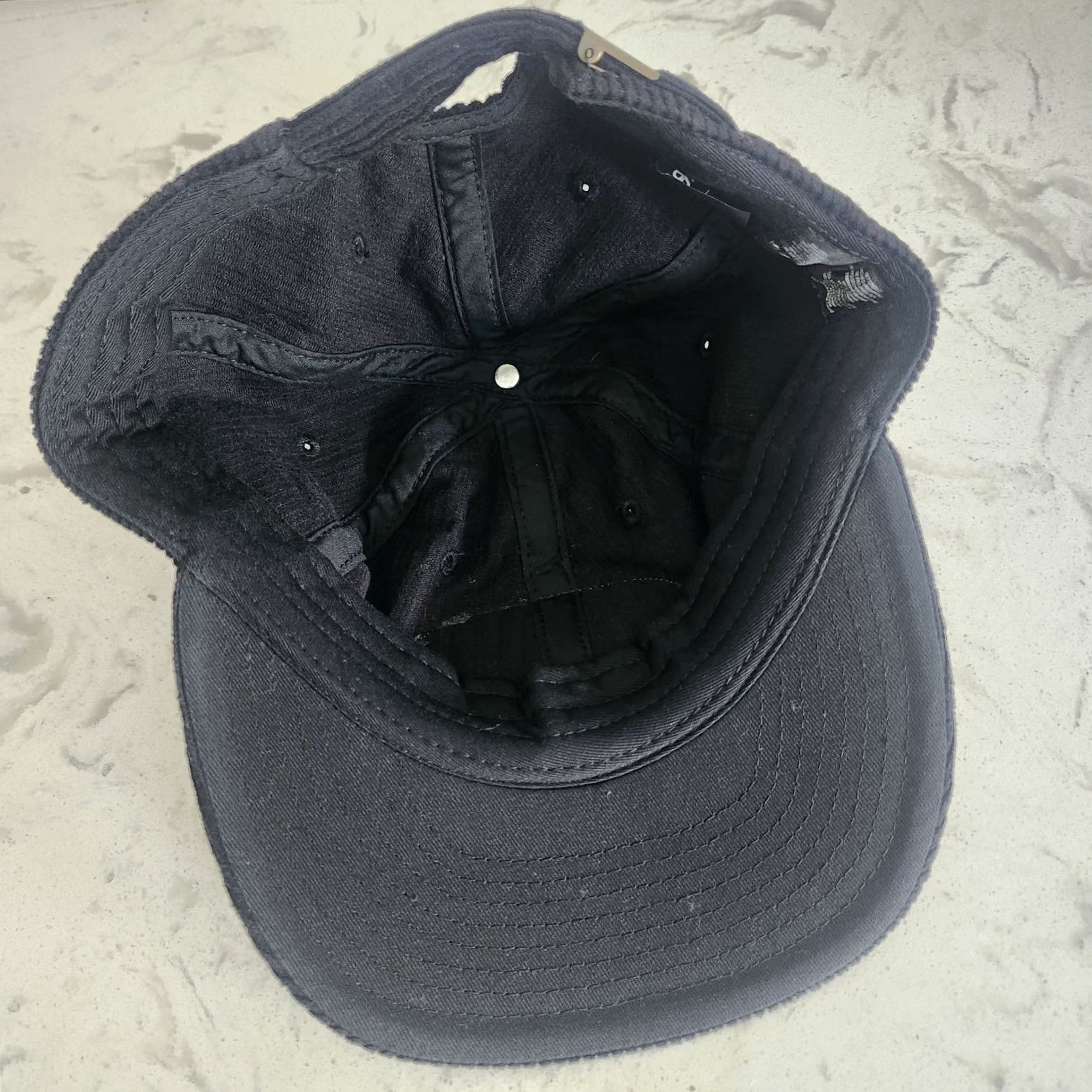 AS Colour Colour Corduroy Hat Black Strapback Cap Baseball Cap Men Adjustable Schedule/Travel? Size ONE SIZE - 4 Thumbnail