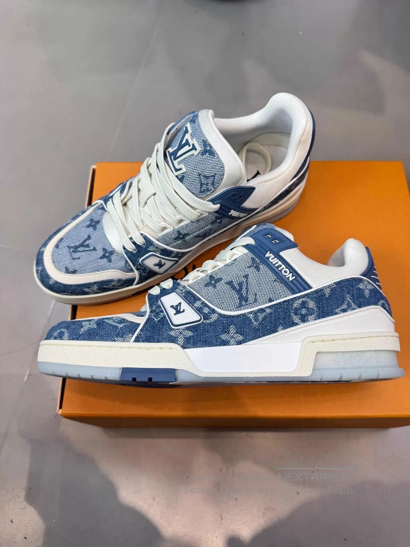 Louis Vuitton Blue Low. Size US 9 / EU 42 - 2 Thumbnail