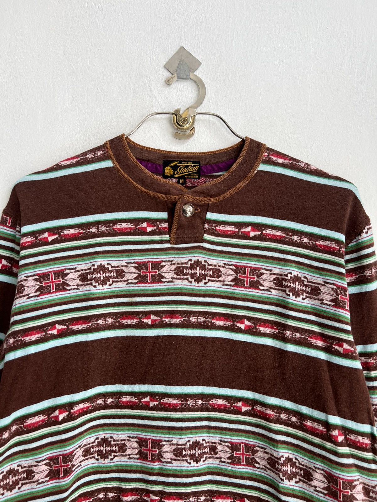 Buzz Rickson's × Indian Motorcycle × Toyo Enterprises Indian Motorcycle Toyo Ent Native Navajo Chimayo LS Shirt Size US S / EU 44-46 / 1 - 3 Thumbnail