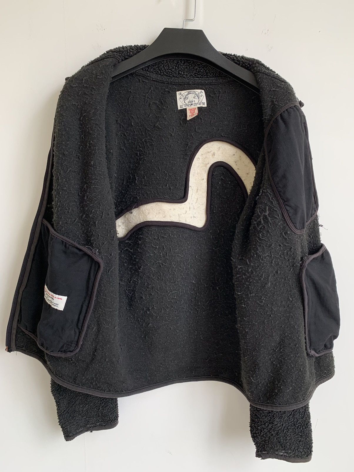 Evisu Evisu Big Logo Distressed Fleece Sweater Size M / US 6-8 / IT 42-44 - 21 Thumbnail
