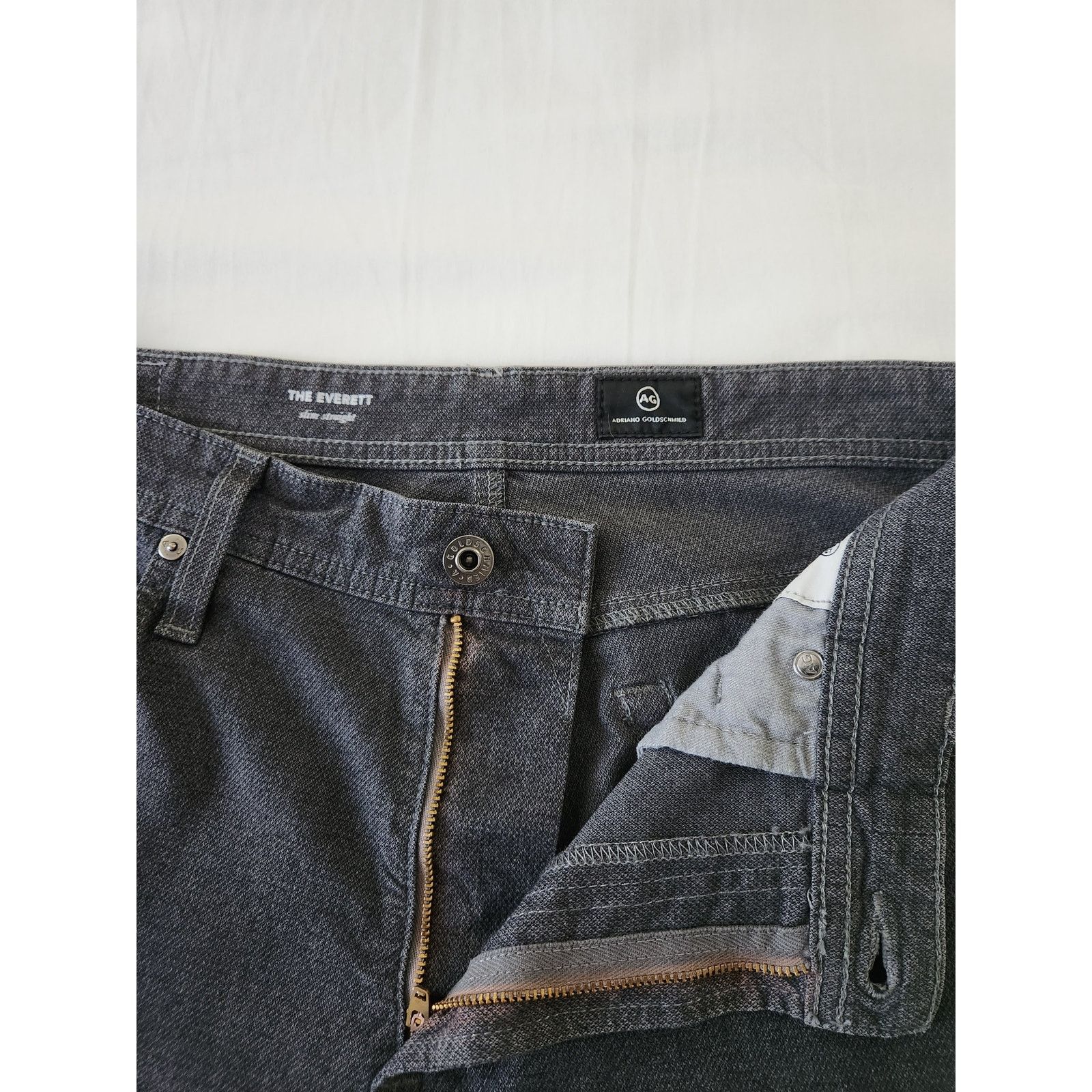 AG Adriano Goldschmied AG Adriano Goldschmied Everett Slim Straight Jeans Men Gray Size US 34 / EU 50 - 5 Thumbnail