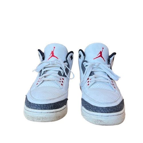Jordan Brand Jordan 3 Retro SE Fire Red Denim (2020) Size US 10.5 / EU 43-44 - 2 Thumbnail