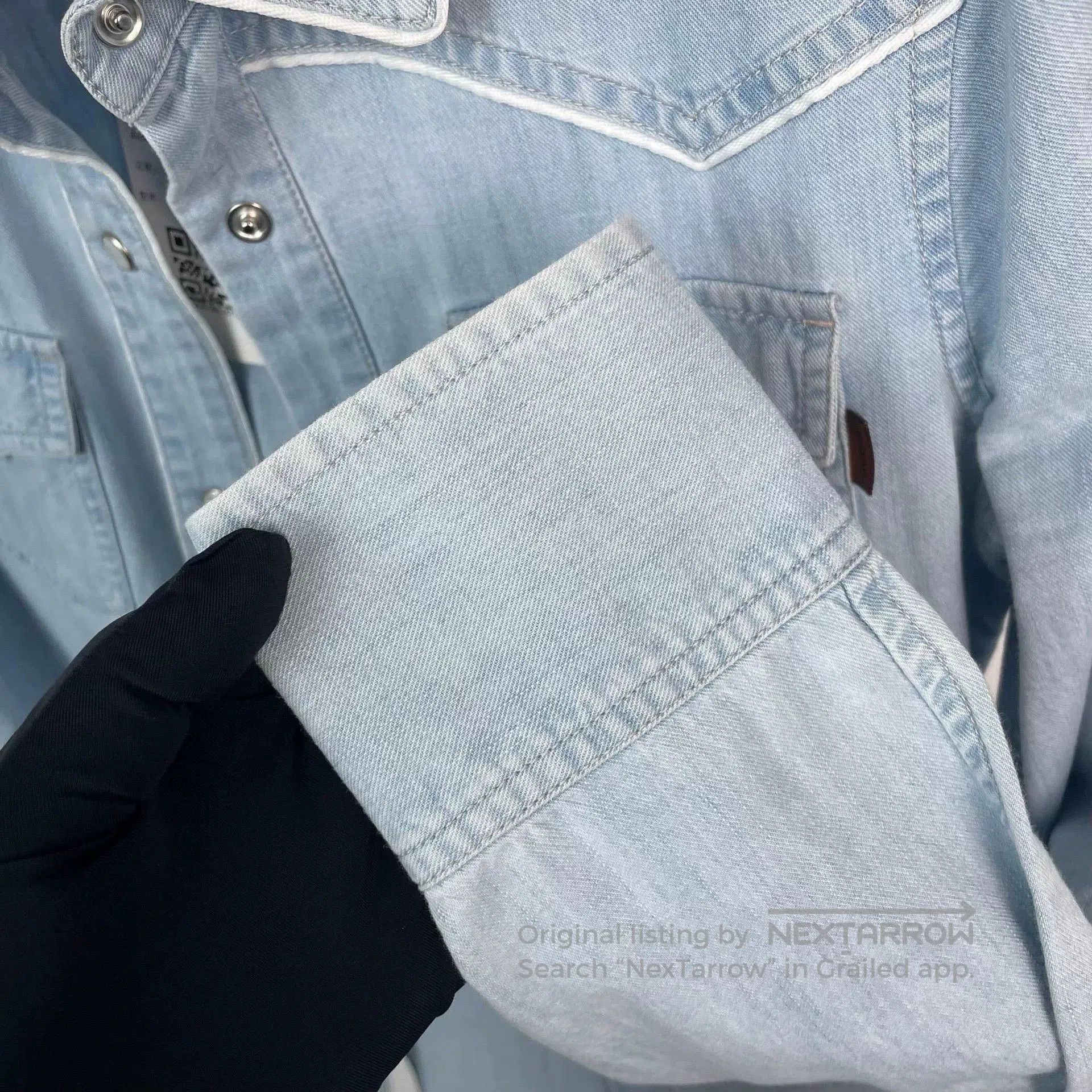 Gucci Gucci Soft Denim Shirt Blue 36. Size XS / US 0-2 / IT 36-38 - 5 Thumbnail