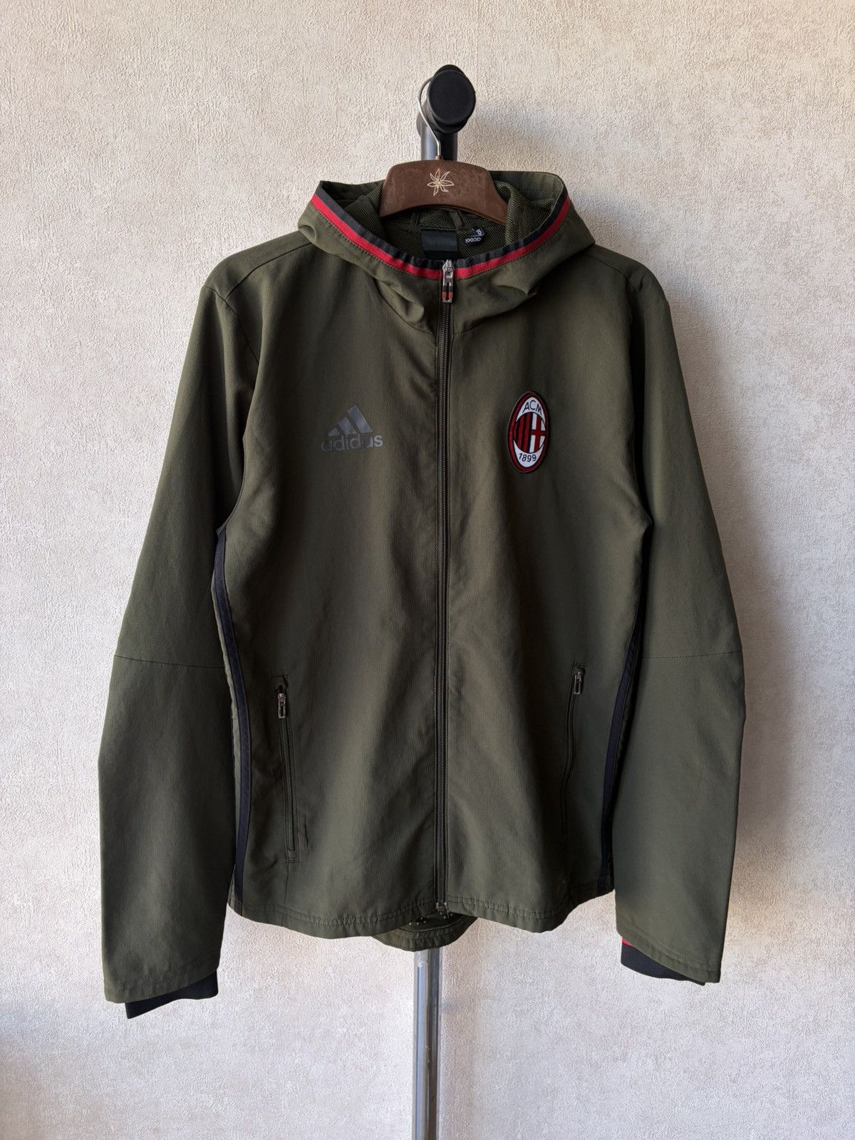 Adidas AC Milan Adidas Track Jacket Football Soccer Top Training Size US L / EU 52-54 / 3 - 2 Thumbnail