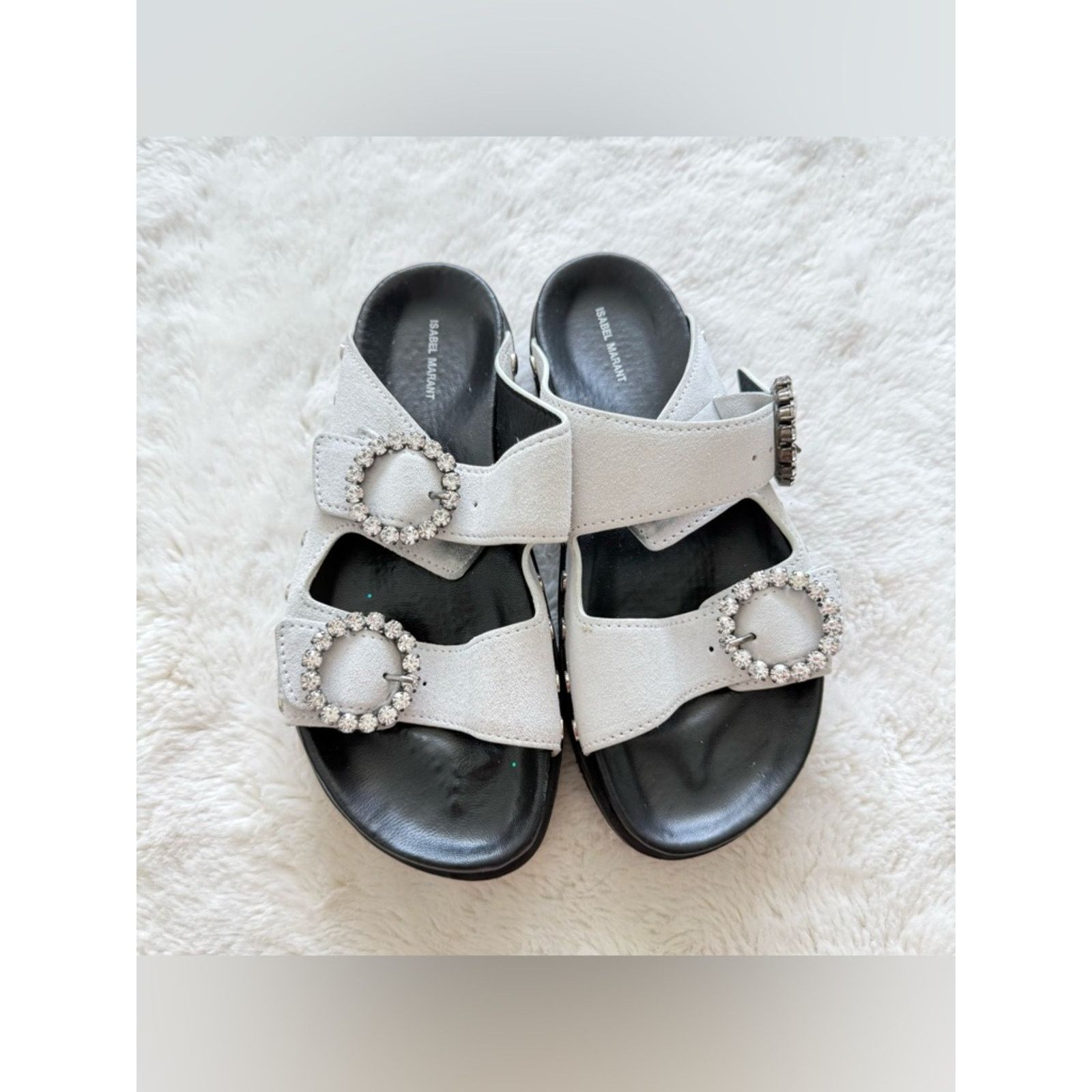 Isabel Marant Isabel Marant women suede sandals with crystals size 36 EU Size US 6 / IT 36 - 2 Thumbnail