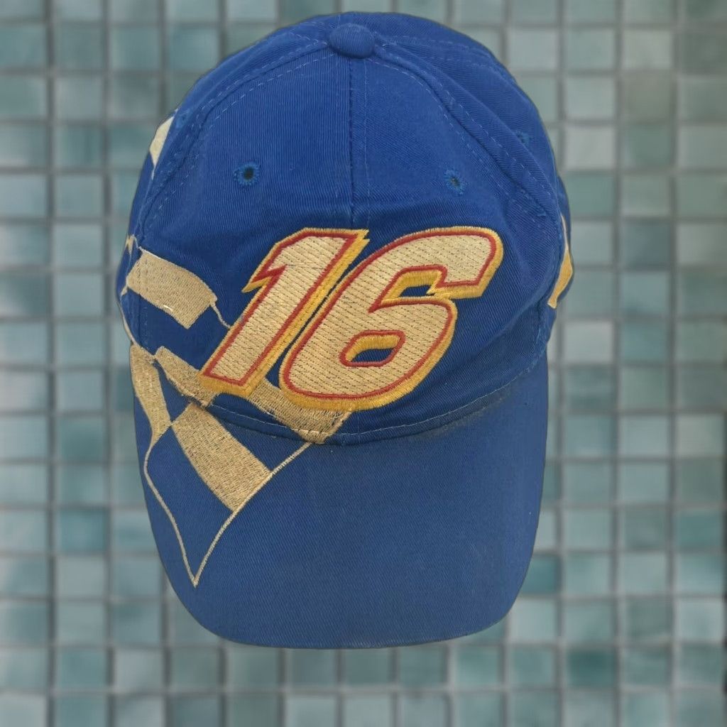 Chase Authentics VINTAGE Chase Authentics NASCAR Hat Snapback Adjustable Blue USA Mens Size ONE SIZE - 1 Thumbnail