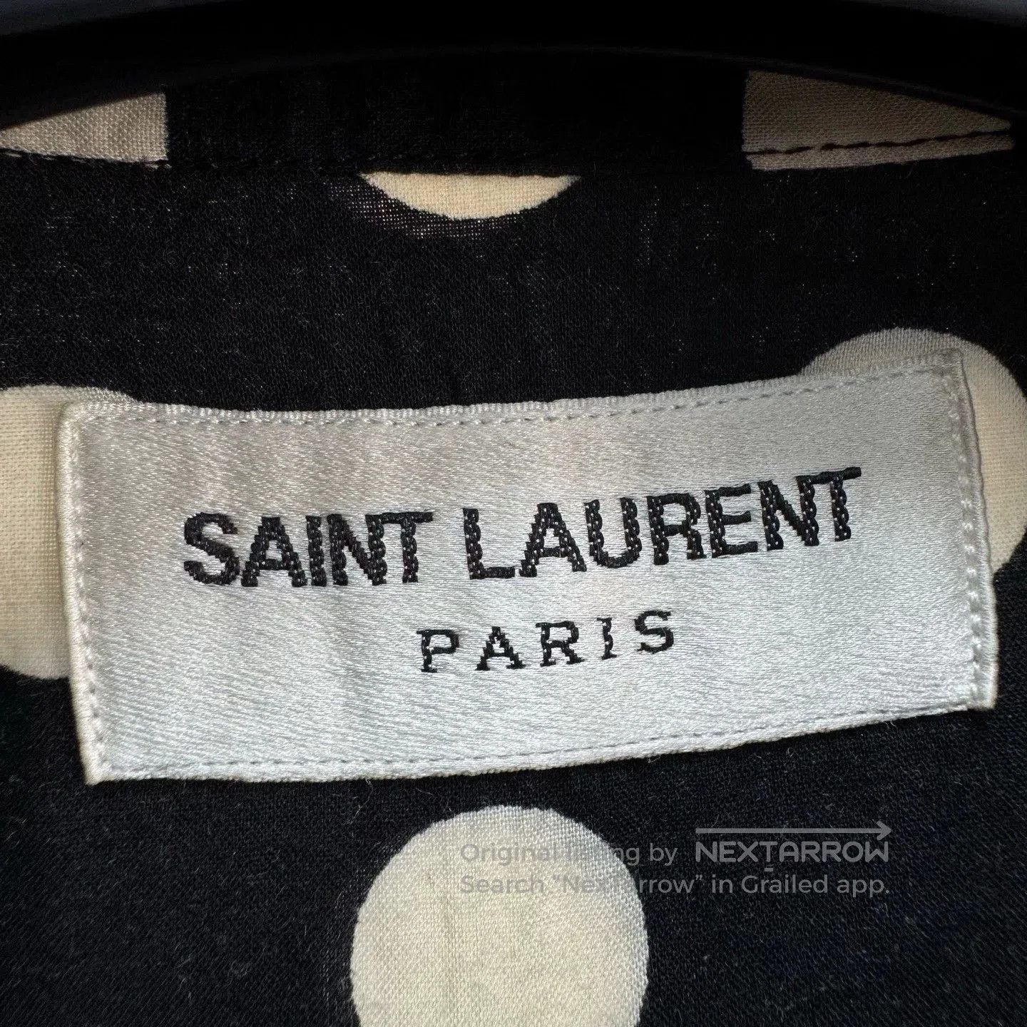 Saint Laurent Paris oversized polka dot shirt by saint laurent. Size M / US 6-8 / IT 42-44 - 5 Thumbnail