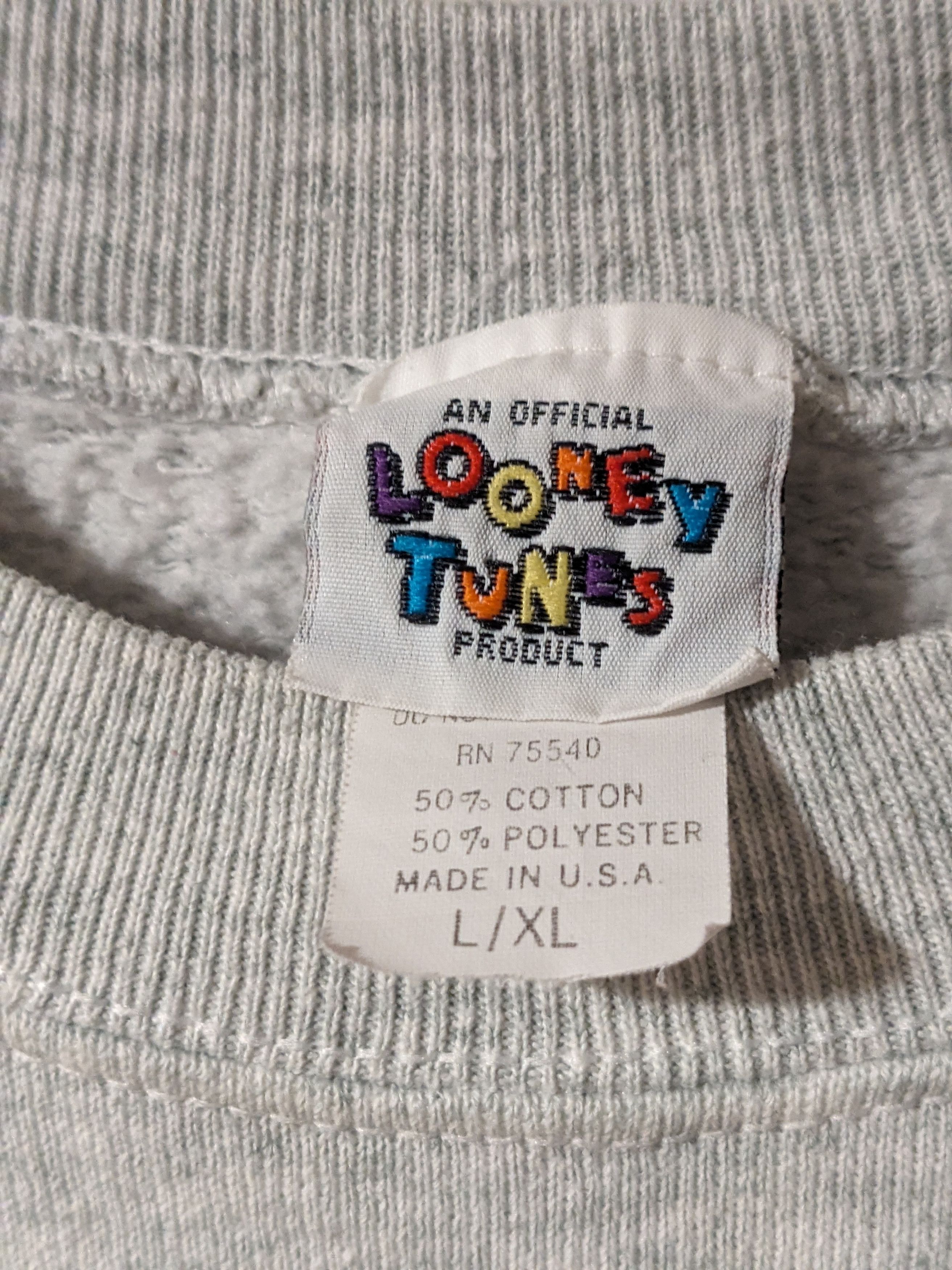 Cartoon Network × Vintage Vintage 1996 Looney Tunes Get Over It YOUTH Large Sweatshirt Size US L / EU 52-54 / 3 - 4 Thumbnail