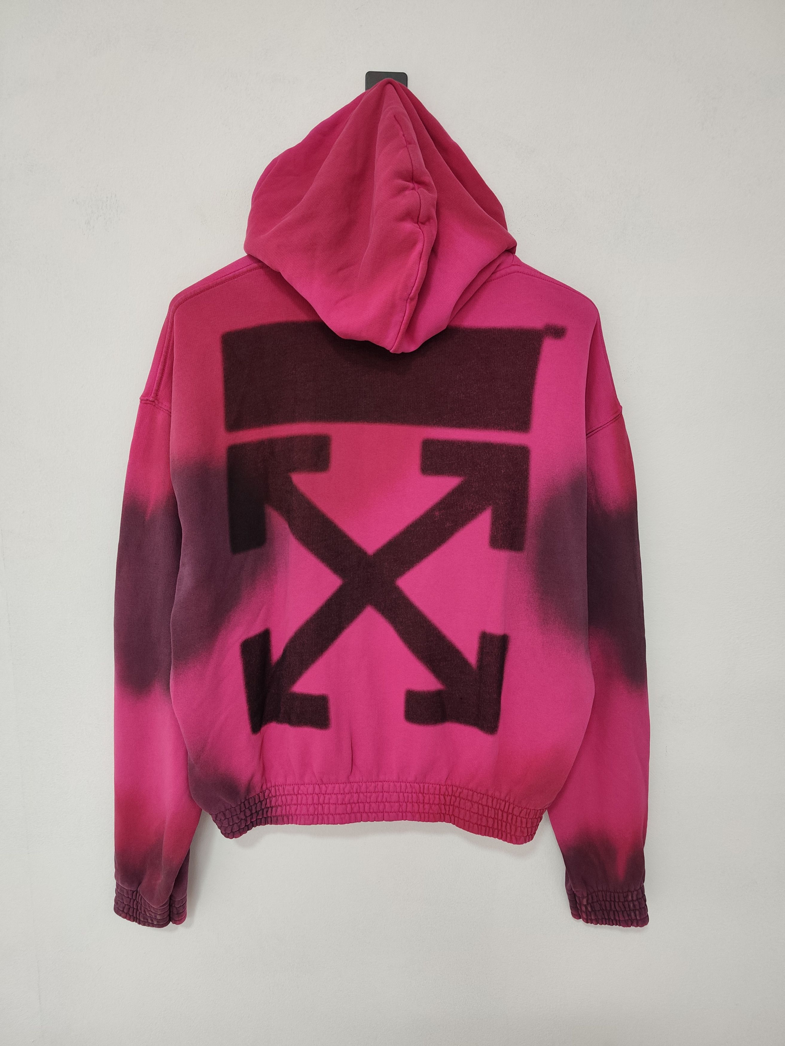Off-White Off-White "Spray/Tie-Dye Arrows Hoodie" Size US M / EU 48-50 / 2 - 2 Thumbnail