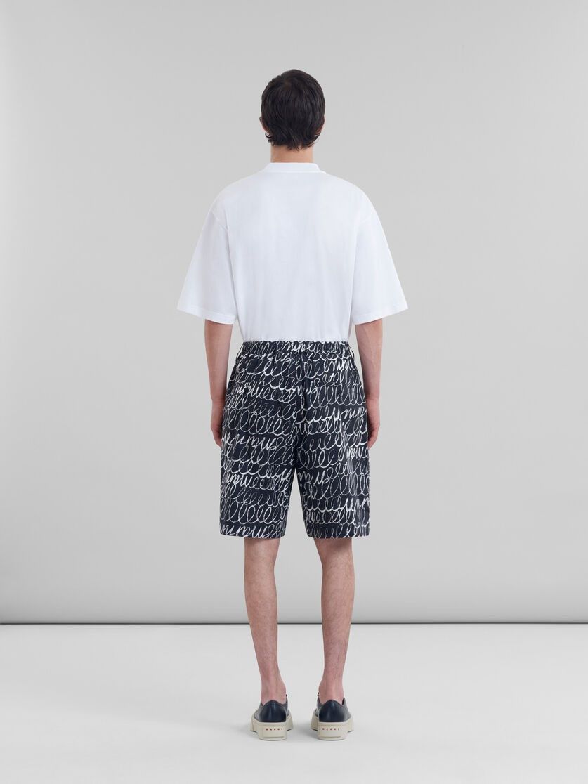 Marni o1w1db11125 Poplin Drawstring Shorts in Black Size US 30 / EU 46 - 3 Thumbnail
