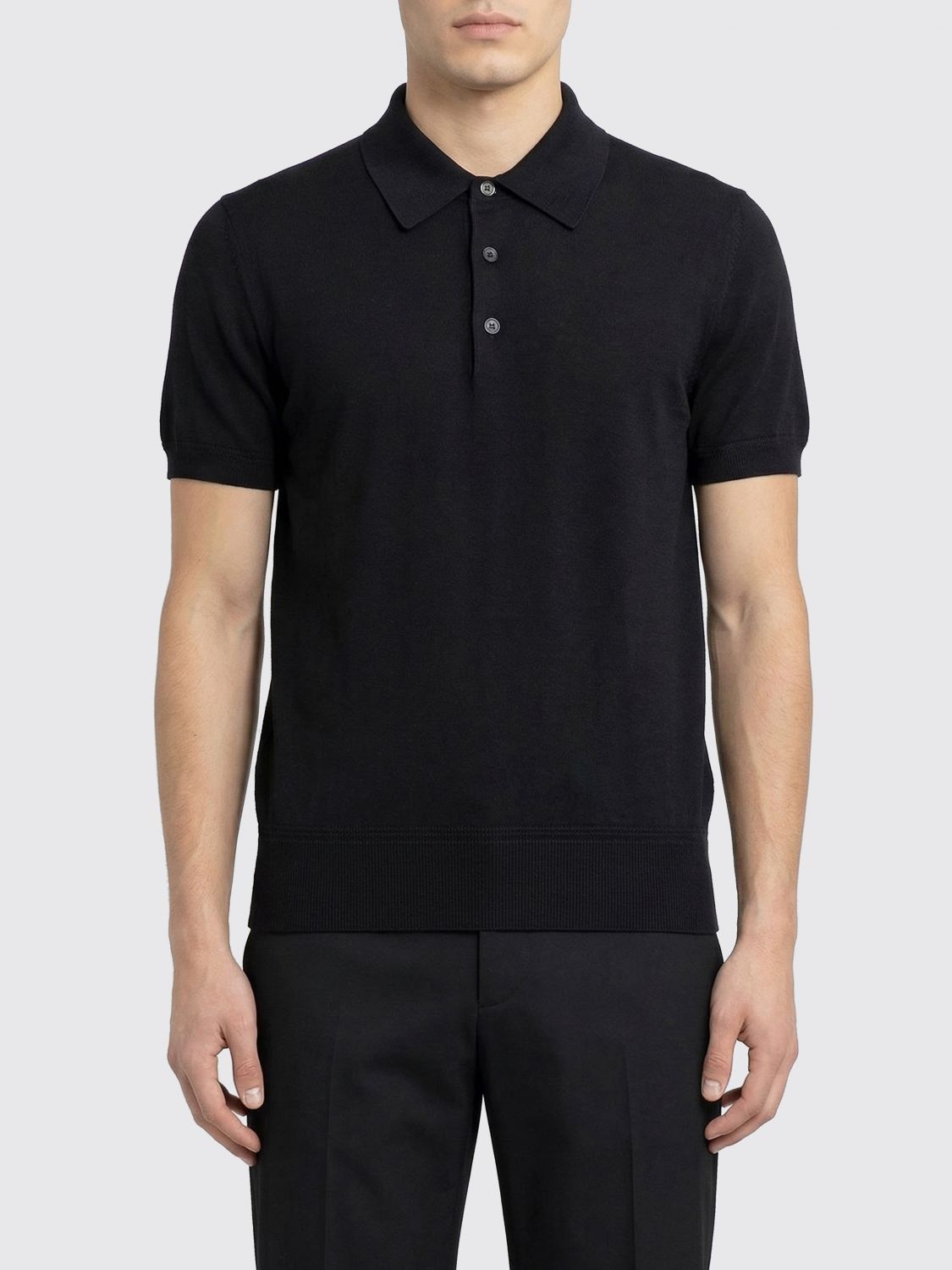 Tom Ford Tom Ford Polo Shirt Men Black Size US M / EU 48-50 / 2 - 1 Thumbnail