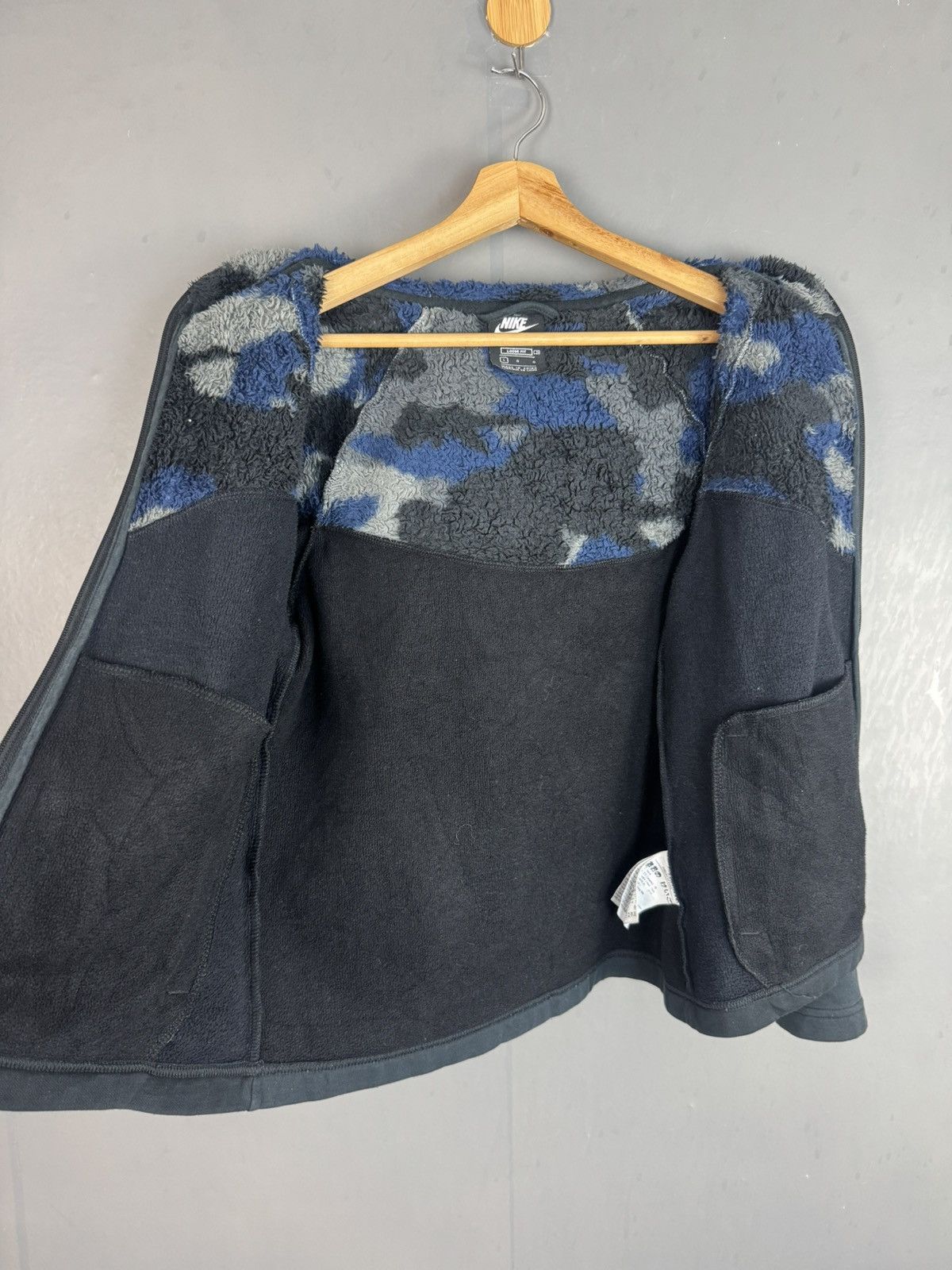 Nike × Vintage Nike Half Fleece Zipper Hoodie Size US S / EU 44-46 / 1 - 6 Thumbnail