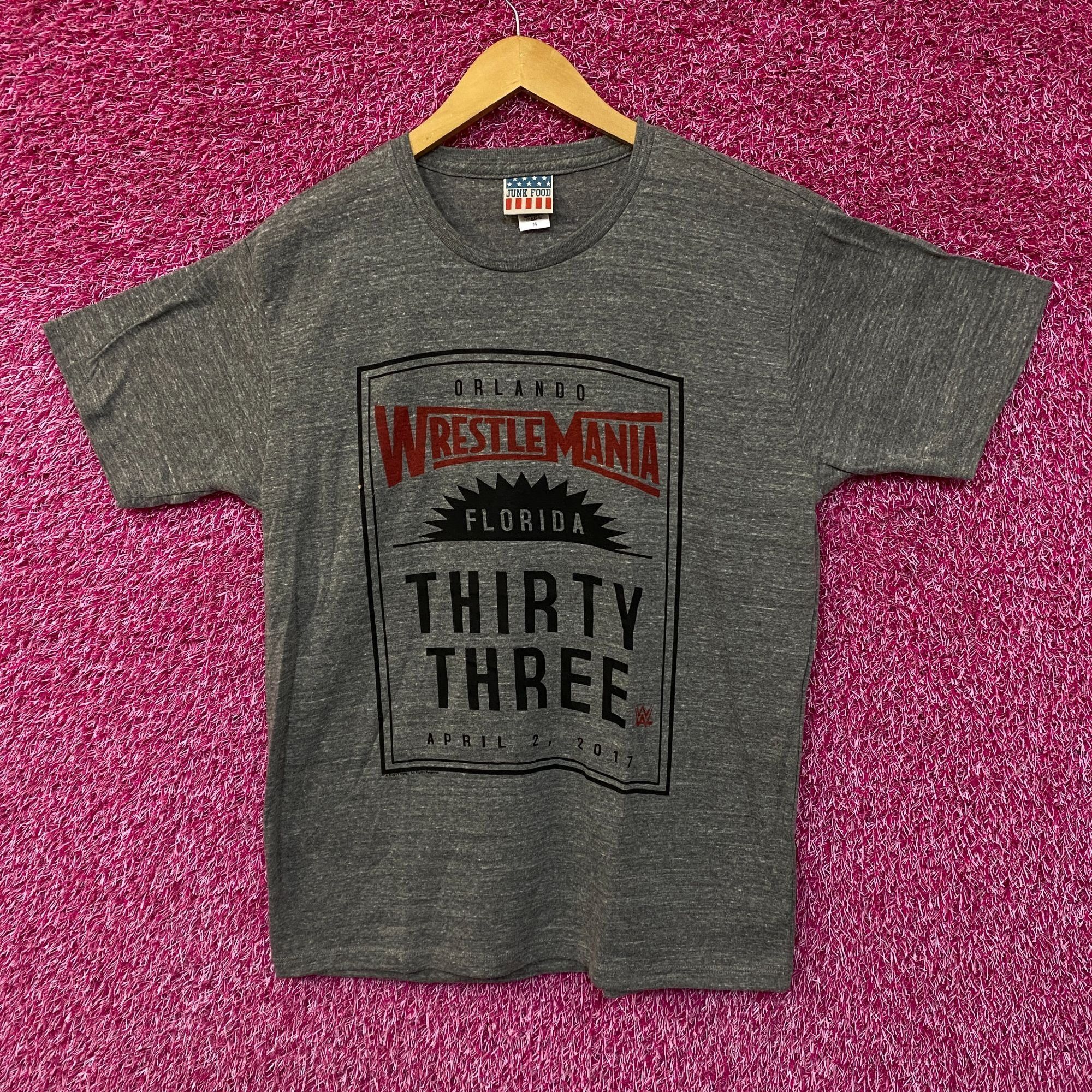 WWE Wrestlemania 33 Orlando Florida 2017 Event Promo WWE Tee M Size US M / EU 48-50 / 2 - 1 Thumbnail