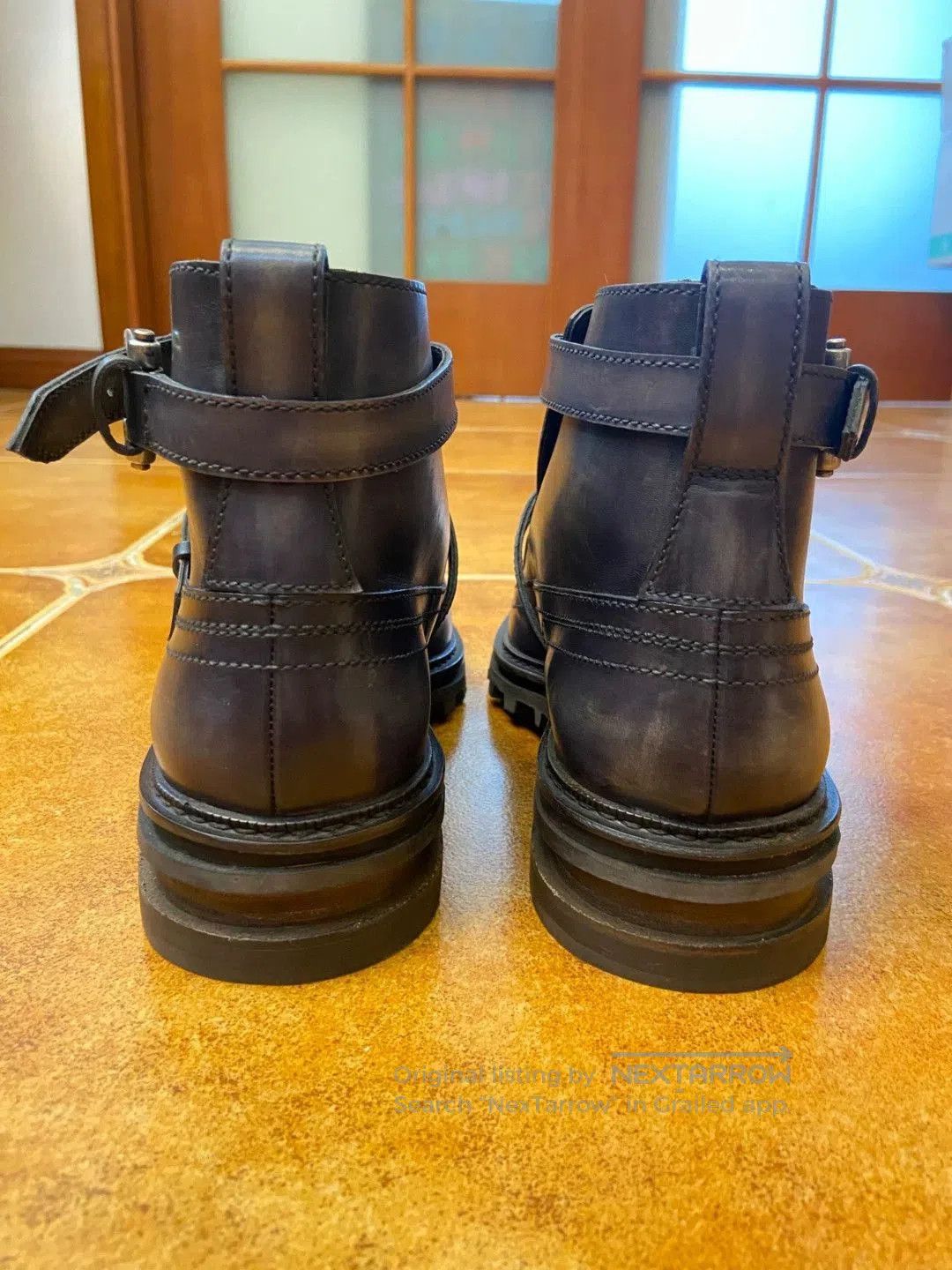 Berluti Black Leather Buckle Strap Ankle Boots Size 6. Size US 6 / EU 39 - 5 Thumbnail