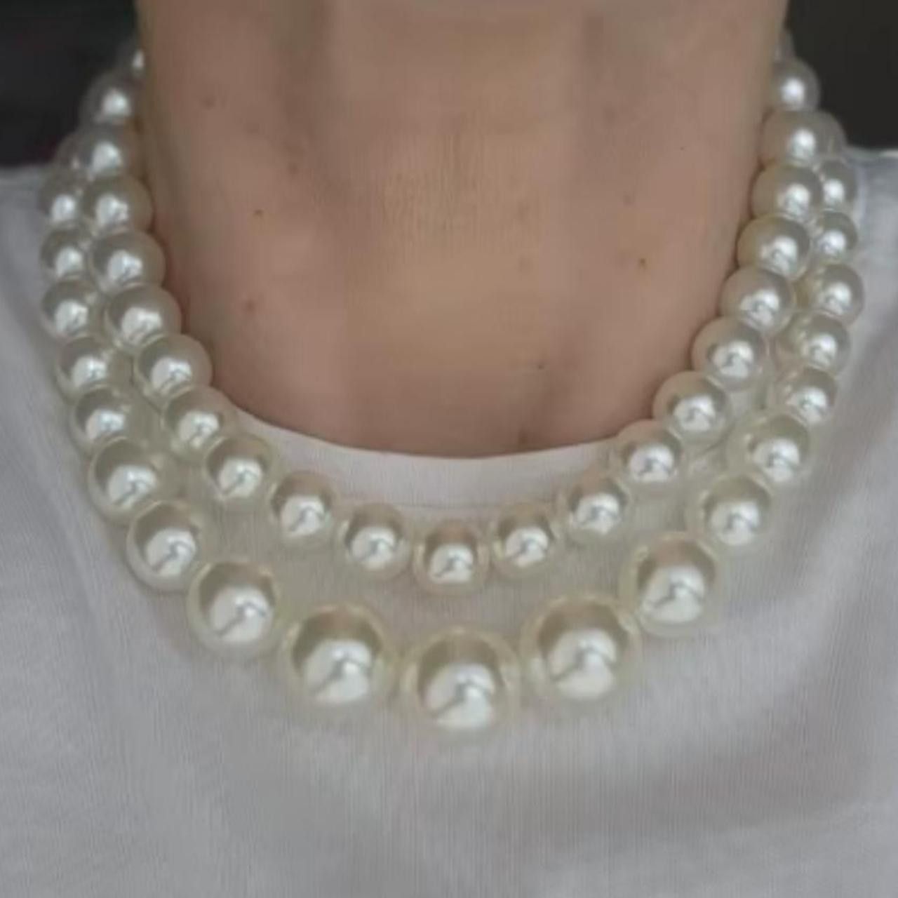 Other Retro Double-layer Pearls Necklace Size ONE SIZE - 1 Thumbnail